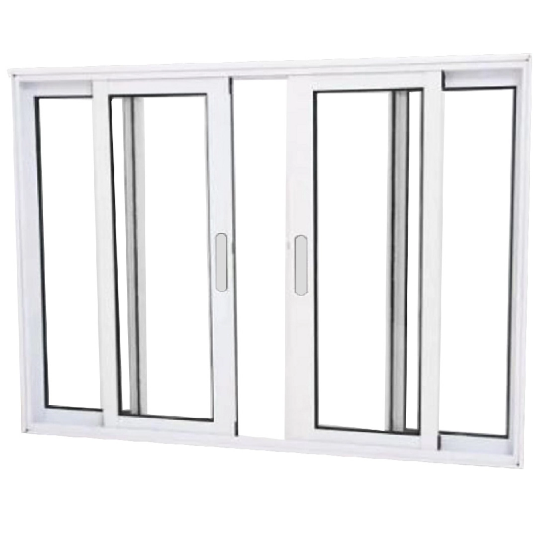 Janela Vitro 4 Folhas Alumínio Branco Linha 25 - Dc 100 X 200