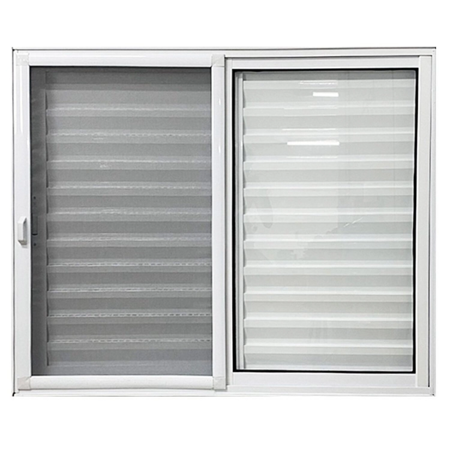 Janela De Alumínio Veneziana 3 Folhas Com Tela Mosquiteira 100x120 Branco