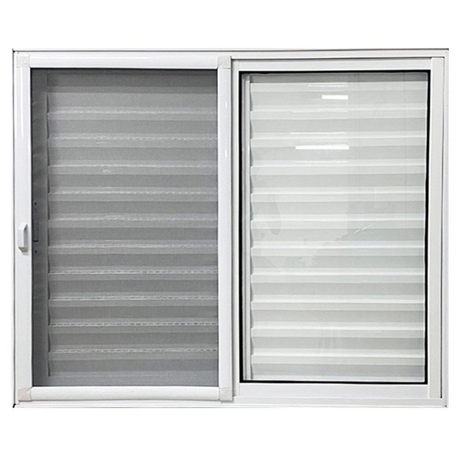 Janela De Alumínio Veneziana 3 Folhas Com Tela Mosquiteira 100x150 Branco