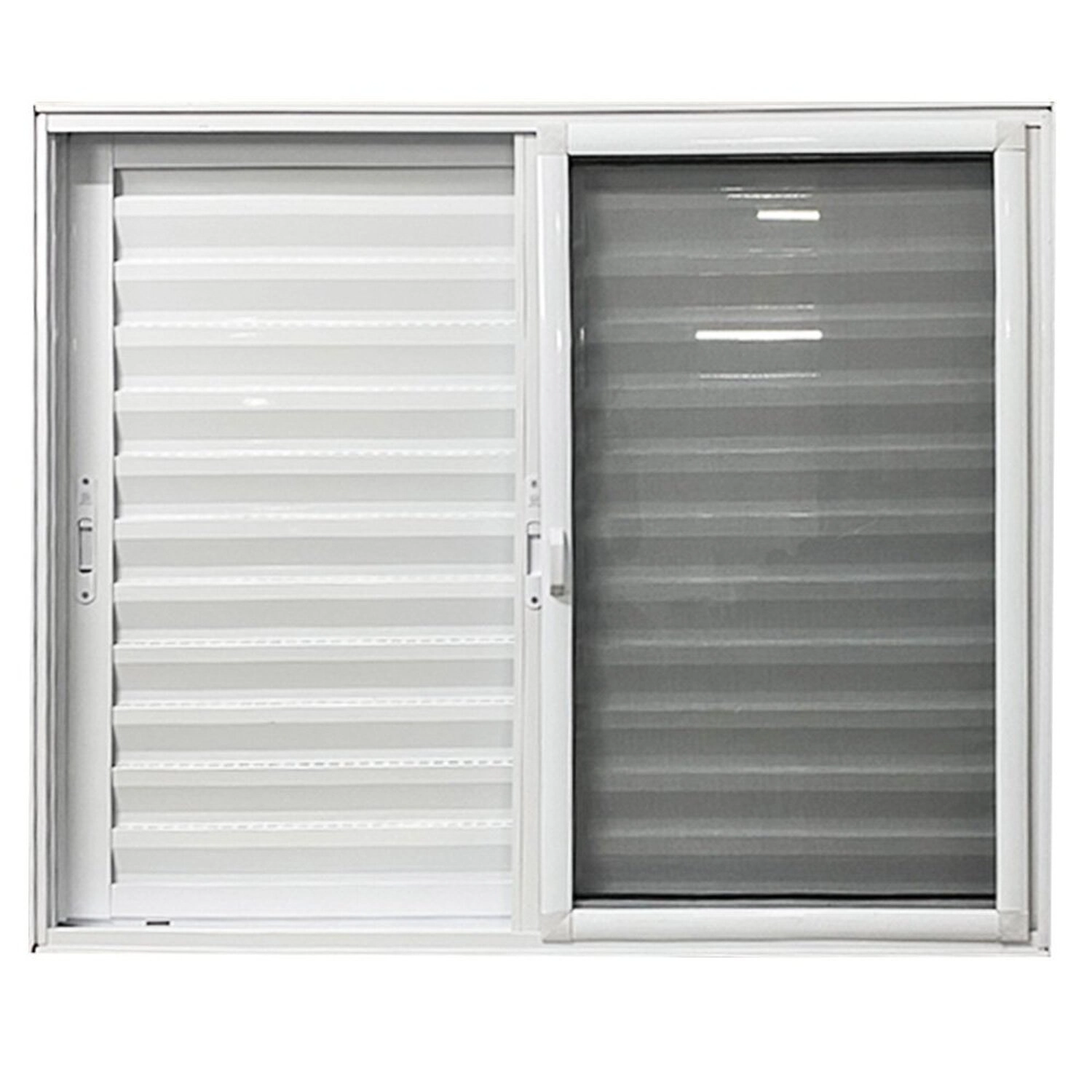 Janela De Alumínio Veneziana 3 Folhas Com Tela Mosquiteira 120x150 Branco