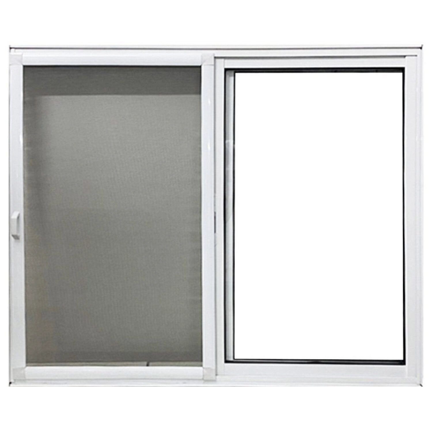 Janela De Alumínio Vitro 2 Folhas Com Tela Mosquiteira 100x120 Branco