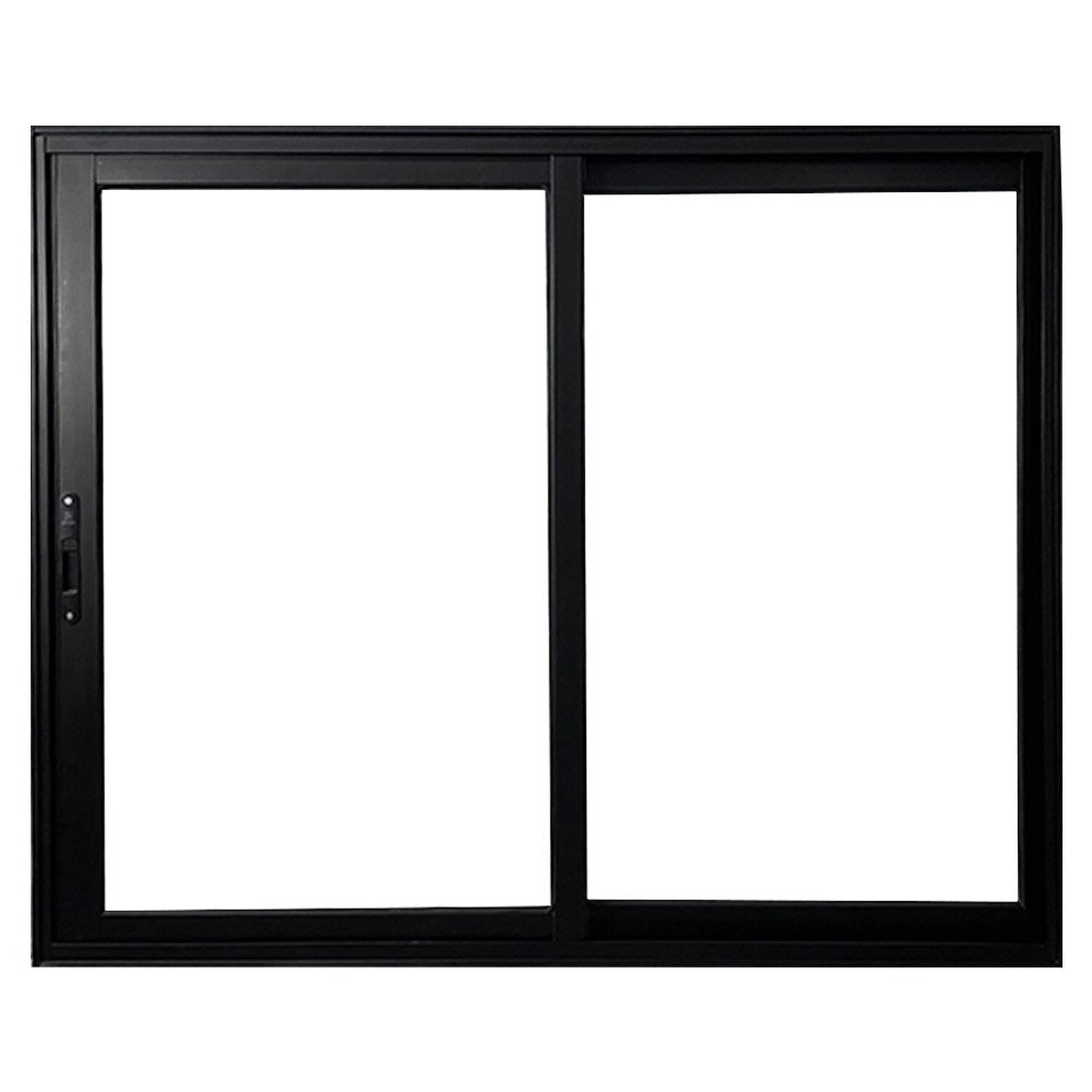 Janela Vitro 2 Folhas De Correr De Alumínio Linha 25 120cm X 120cm Preto