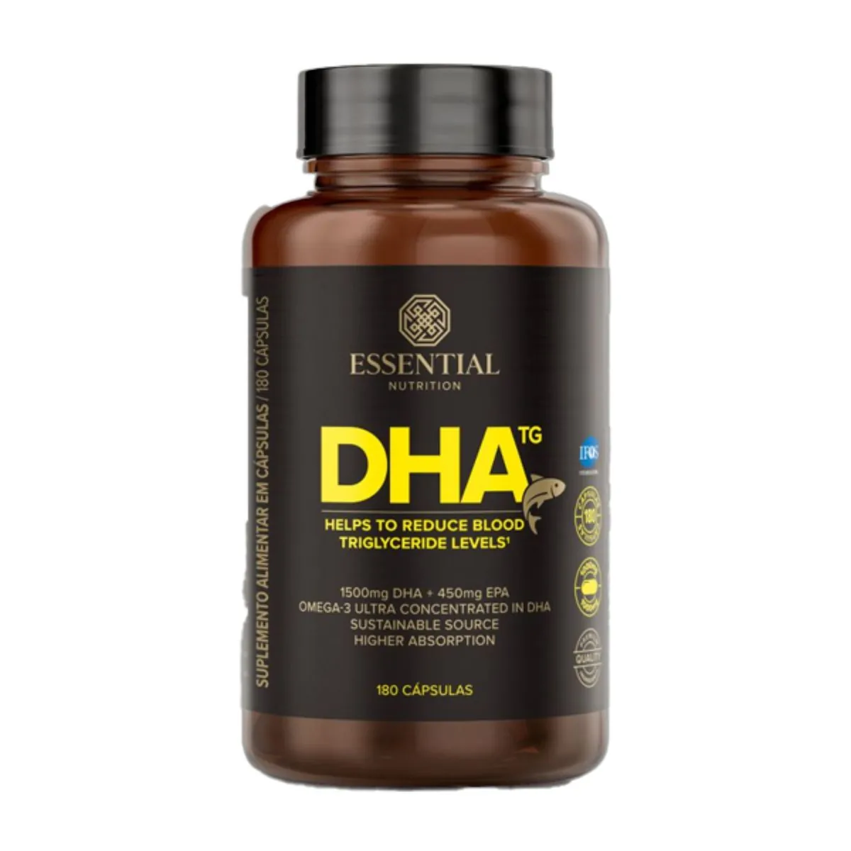 DHA TG 1G Essential Nutrition 180caps