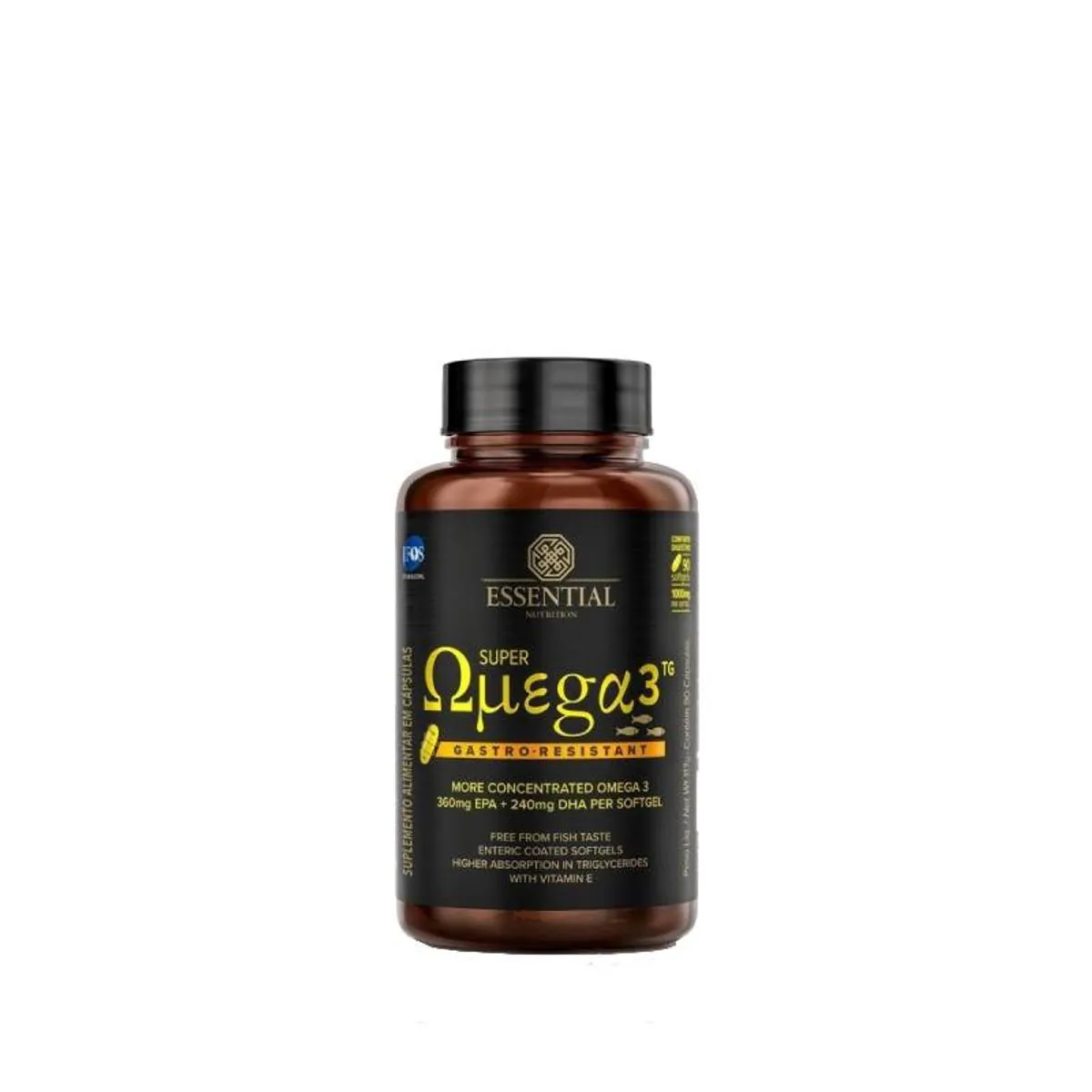 Super Ômega 3 TG Gastro-Resistant 1G Essential Nutrition 90caps