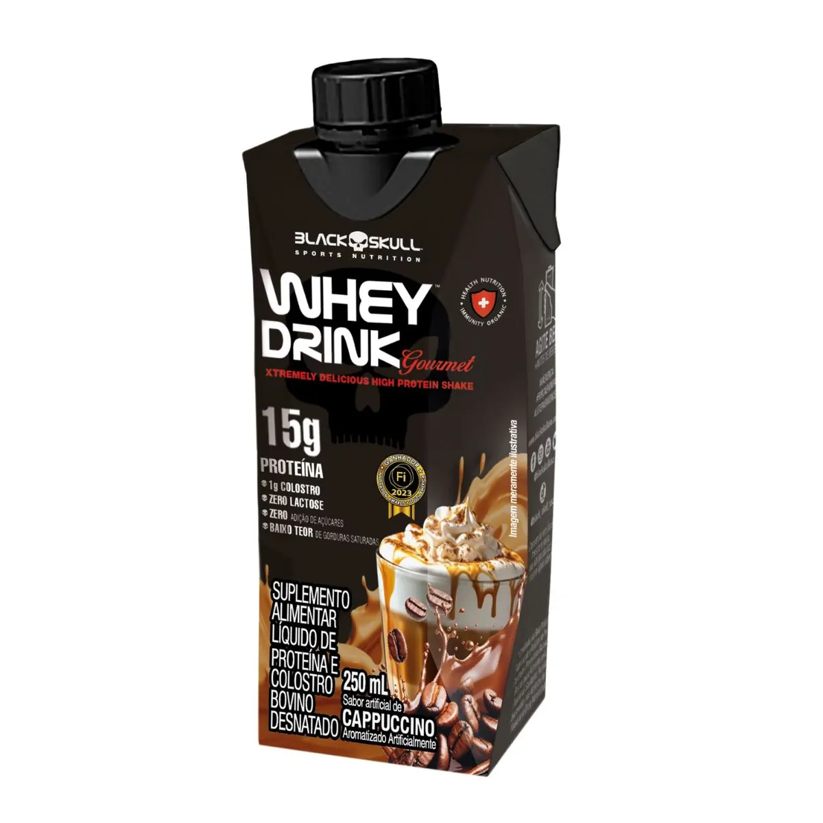 WHEY DRINK GOURMET - PRONTO PARA BEBER - 1 UNID - WHEY DRINK GOURMET 250mL - CAPPUCCINO - 1 UNID (50