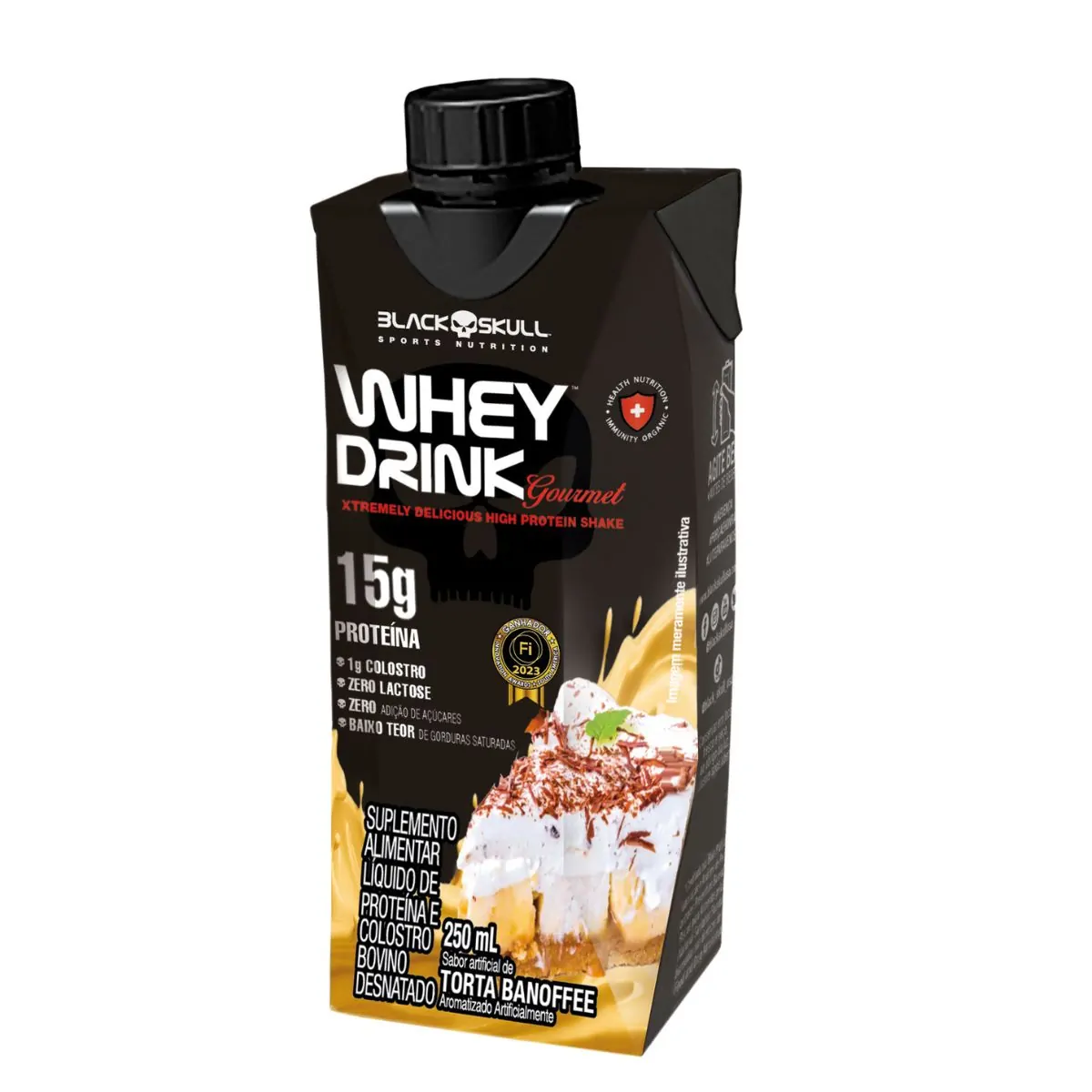 WHEY DRINK GOURMET - PRONTO PARA BEBER - 1 UNID - WHEY DRINK GOURMET 250ML - TORTA BANOFFEE - 1 UNID