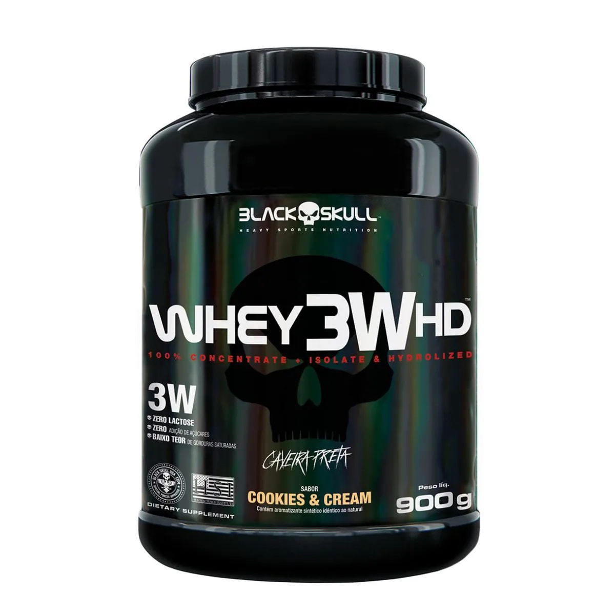 WHEY 3W HD 900G - WHEY 3W HD COOKIES & CREAM 900G
