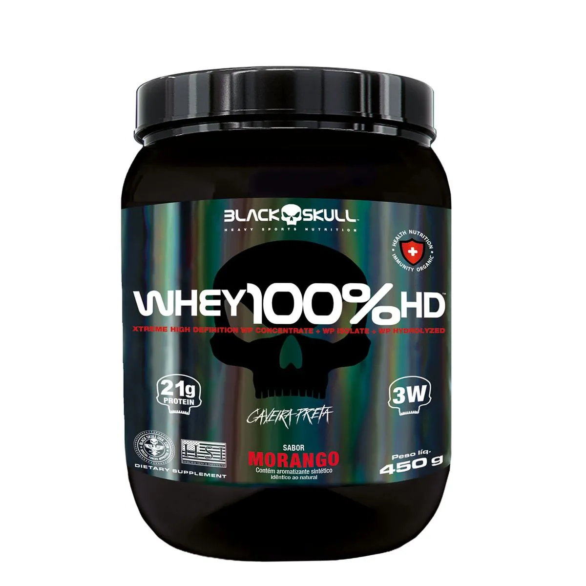 WHEY 100% HD POTE 450G - MORANGO