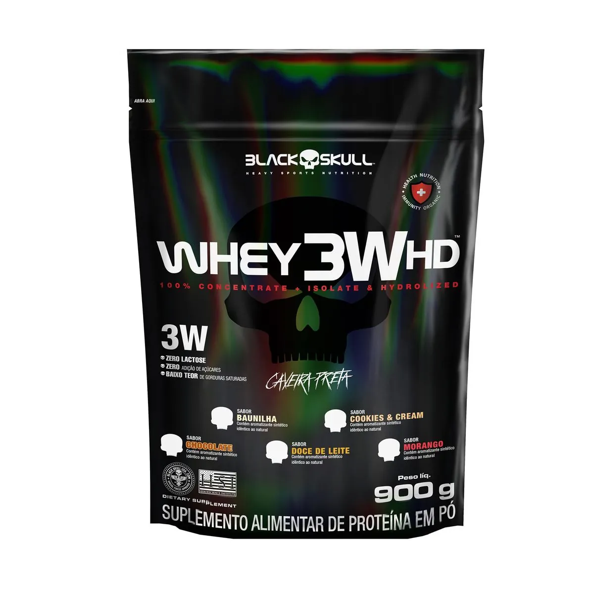 REFIL WHEY 3W HD 900G - REFIL WHEY 3W HD CHOCOLATE 900G