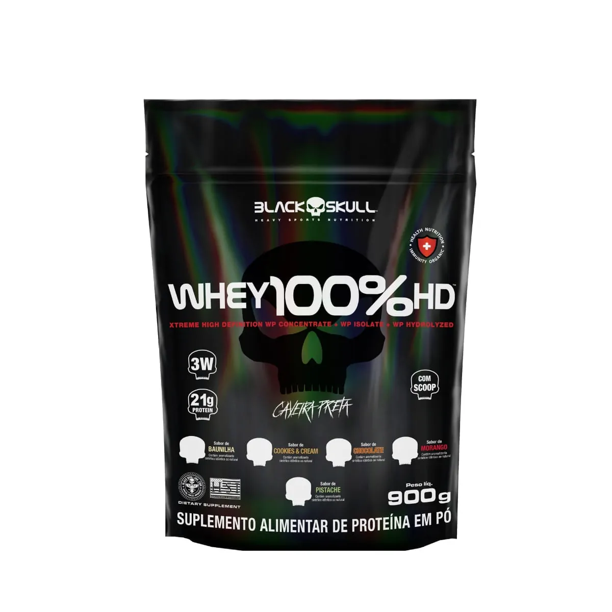 Whey Refil 100hd Pistache 900g