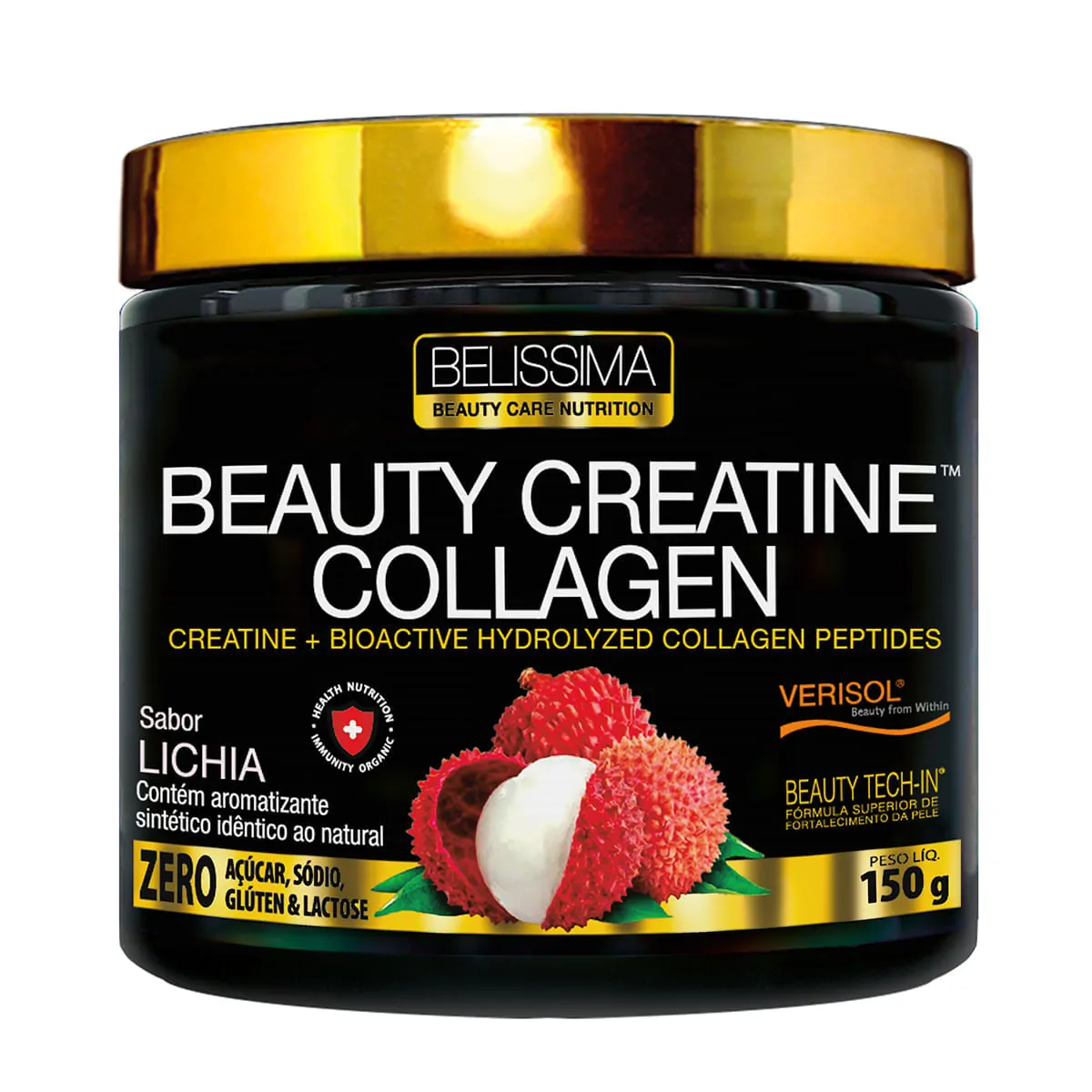 Beauty Creatine Collagen Lichia 150g Belissima Black Skull