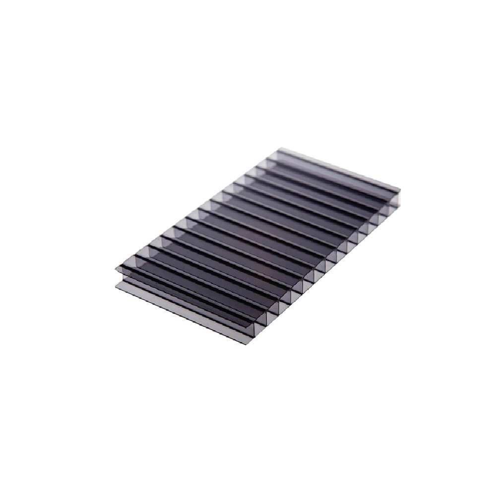 Chapa De Policarbonato Alveolar Fume 10mm - 2,10m X 3,00m - Importado