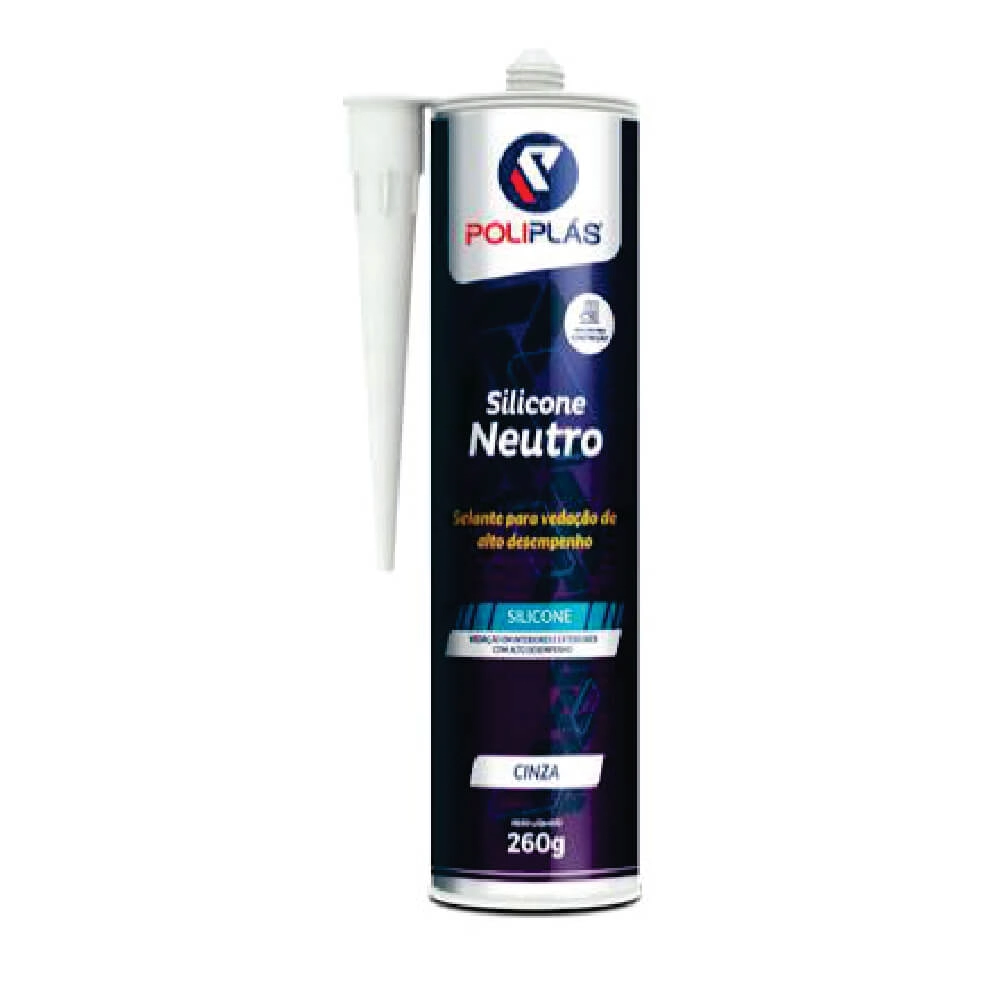 Silicone Neutro - Poliplás - 260g (p/ Policarbonato)