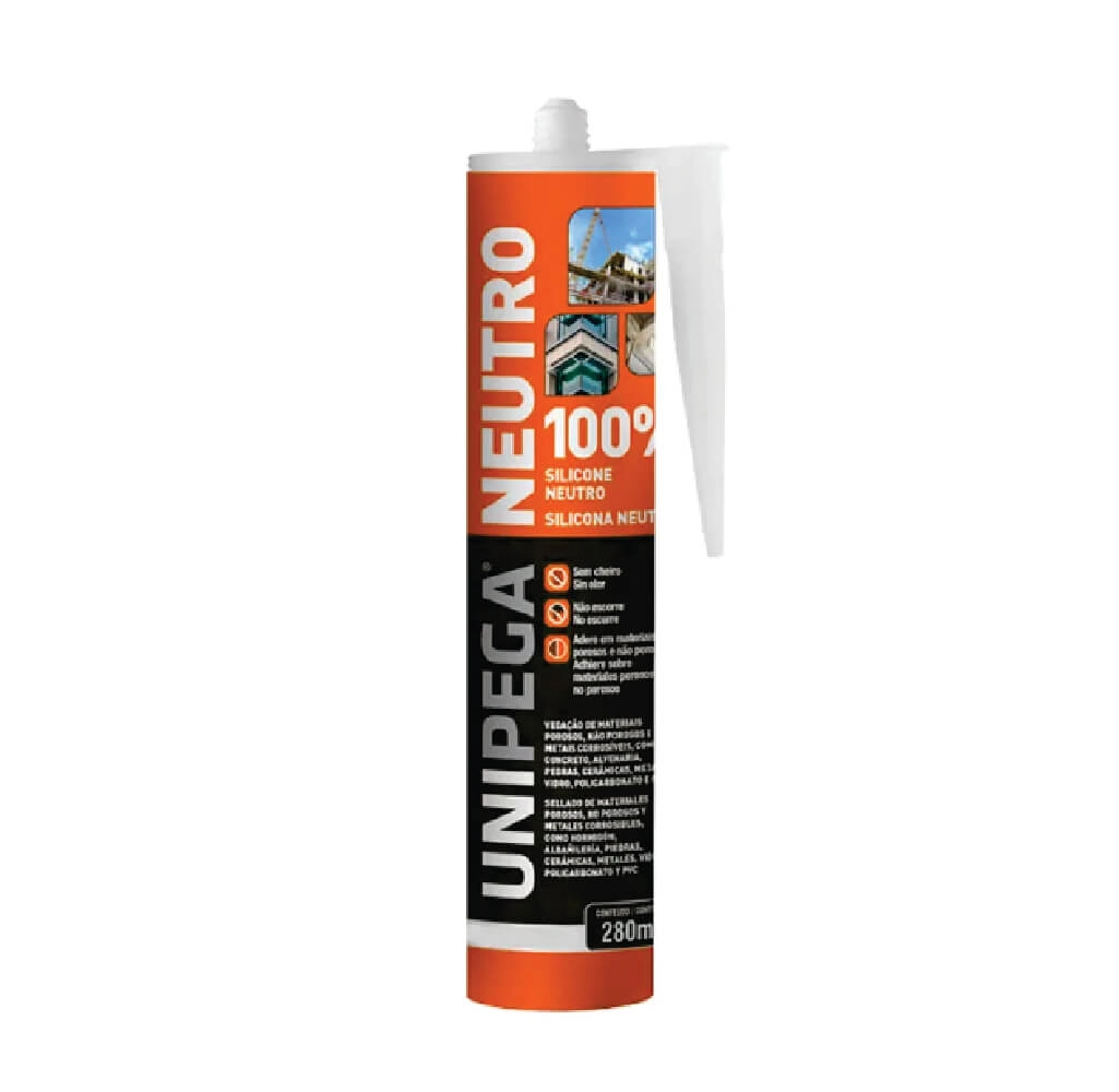 Silicone Unipega- 280g (p/ Policarbonato) - Neutro