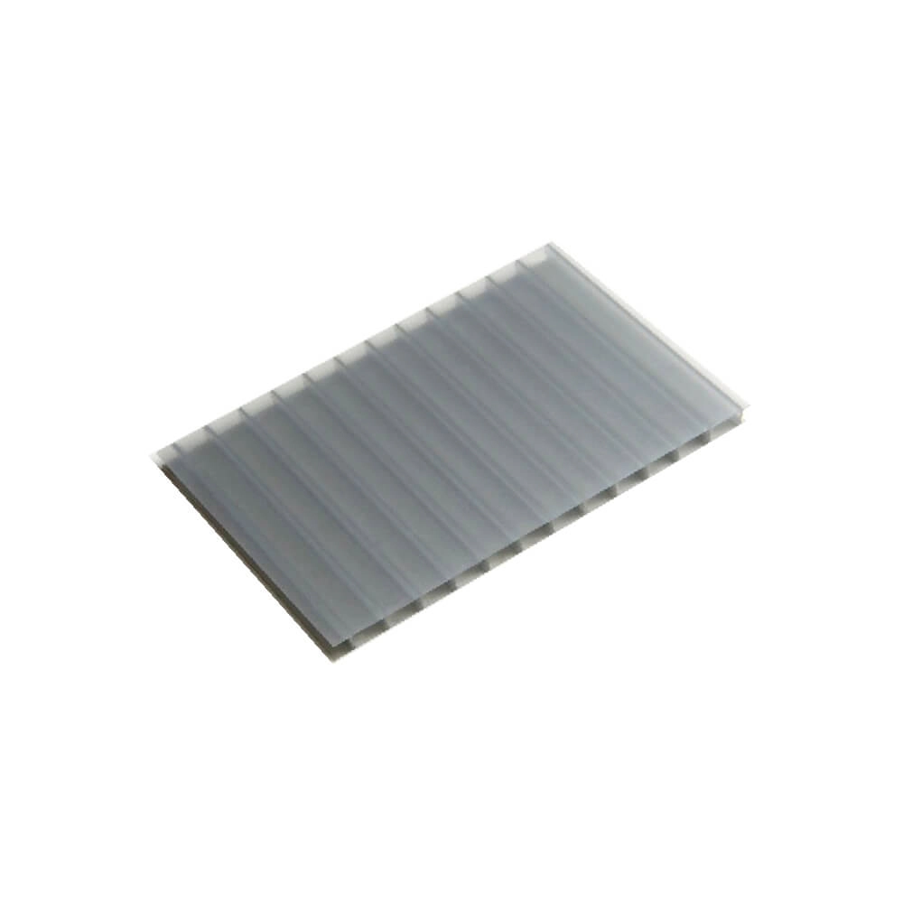 Chapa De Policarbonato Alveolar Cinza Refletivo 6mm - 2,10m X 6,00m - Importado