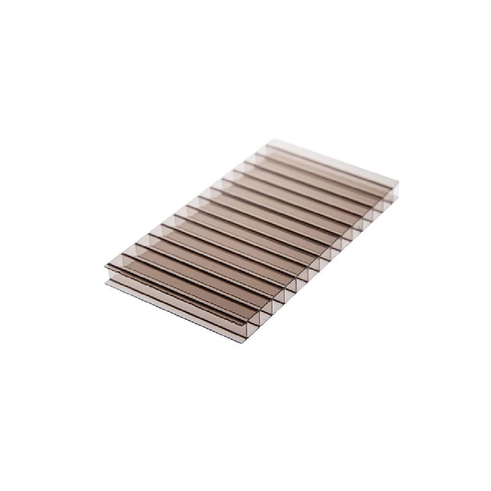 Chapa De Policarbonato Alveolar Bronze 10mm - 2,10m X 6,00m - Cortado C/ 2m P/ E Envio