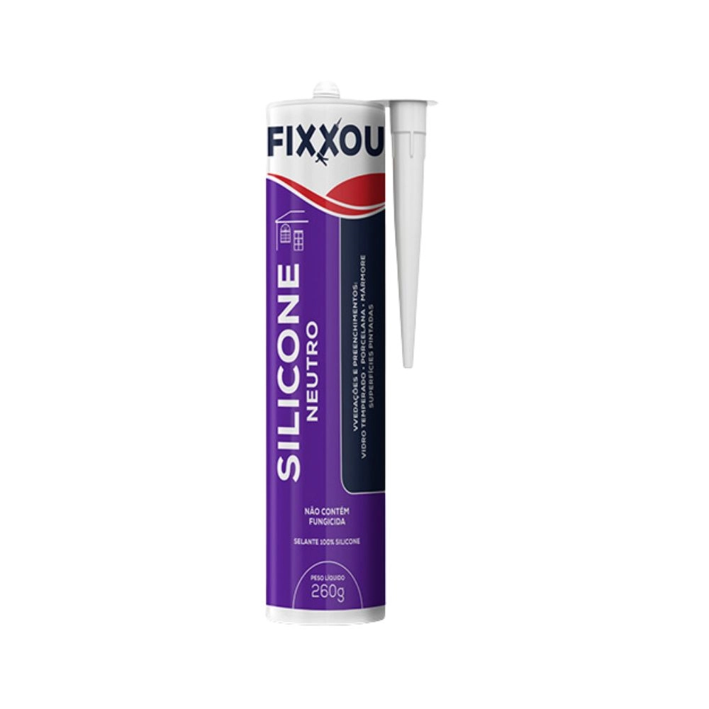 Silicone Neutro - Fixxou - 260g (p/ Policarbonato)