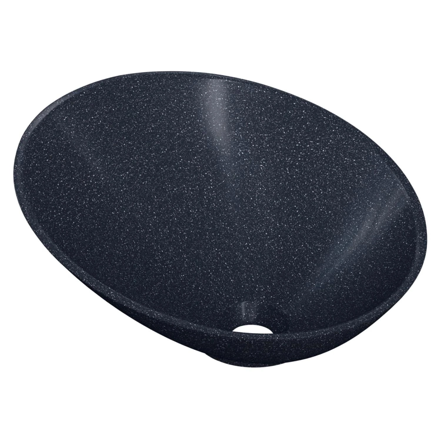 Cuba Pia Para Banheiro Meia Lua 39cm Thaís C08 Preto Granit - Mpozenato