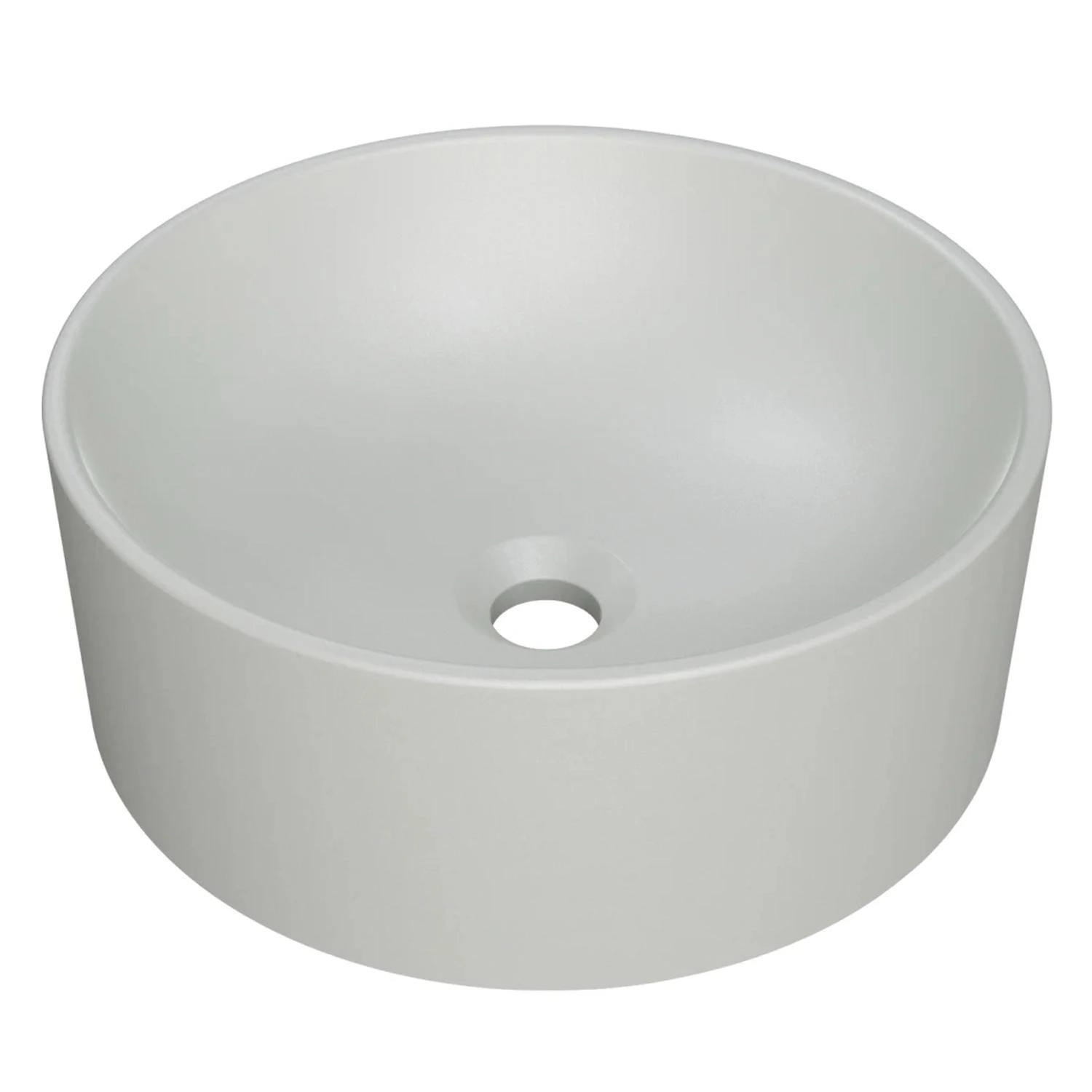 Cuba Pia Para Banheiro Redonda 34cm Sara C08 Cinza - Mpozenato