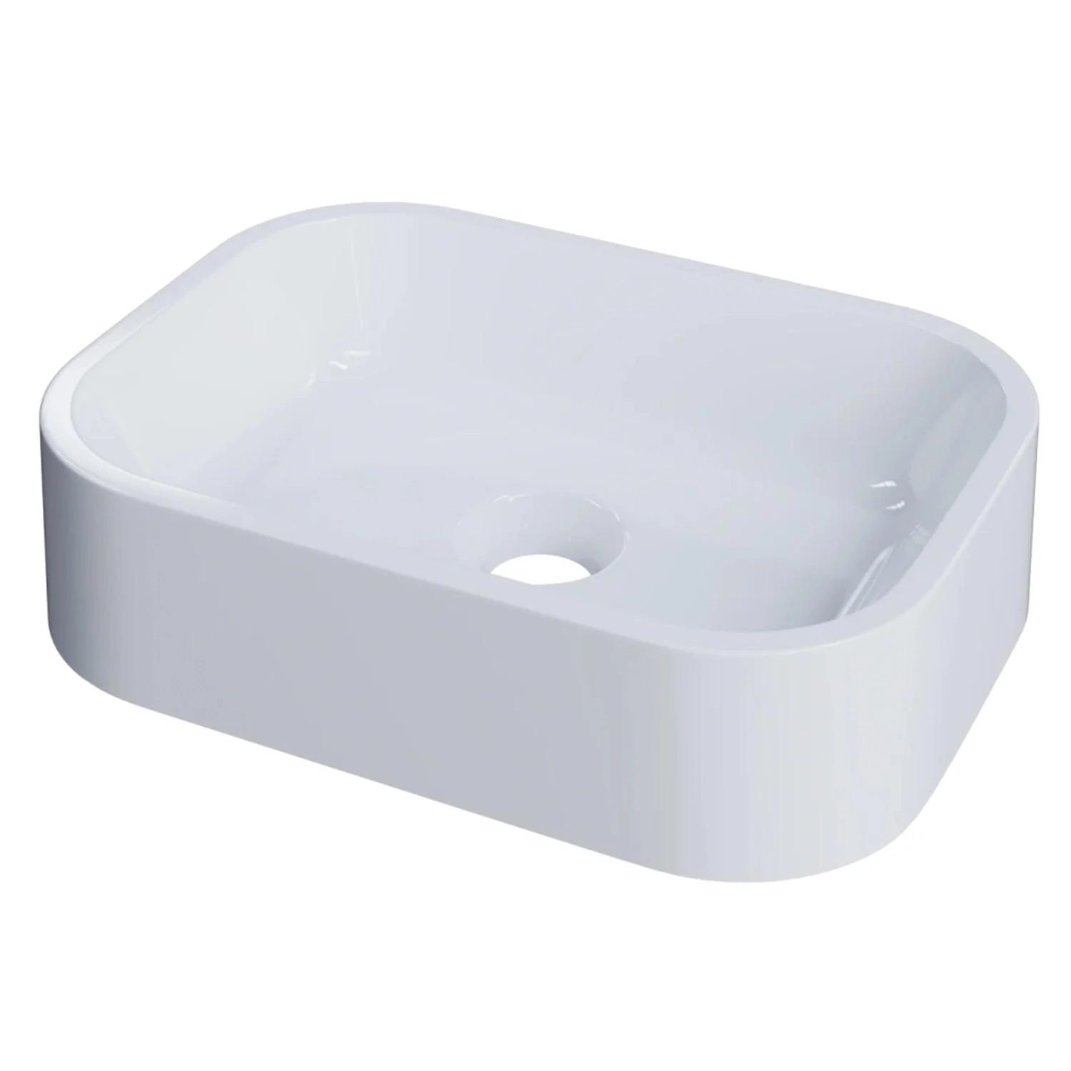 Cuba Pia Para Banheiro Retangular 38cm Dalila C08 Branco - Mpozenato