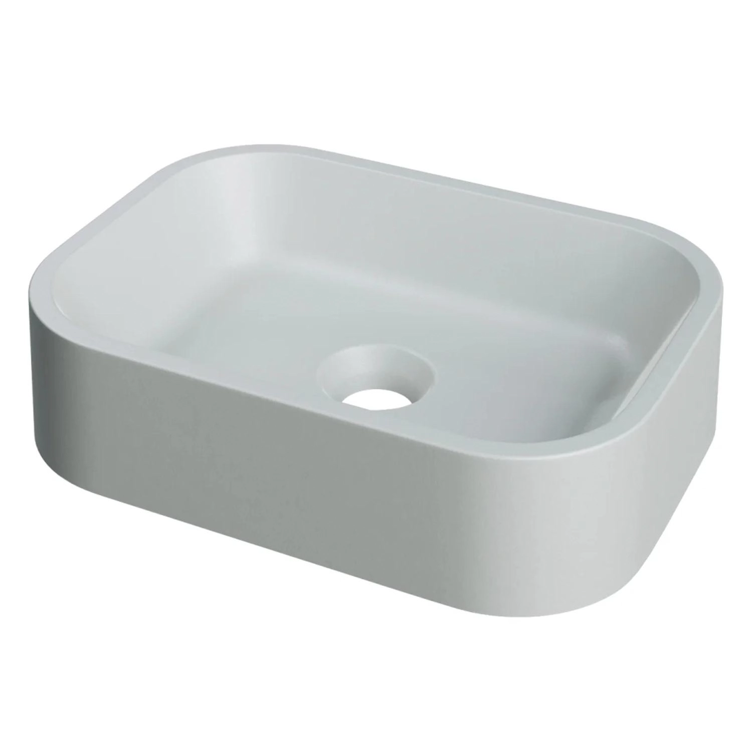 Cuba Pia Para Banheiro Retangular 38cm Dalila C08 Cinza - Mpozenato