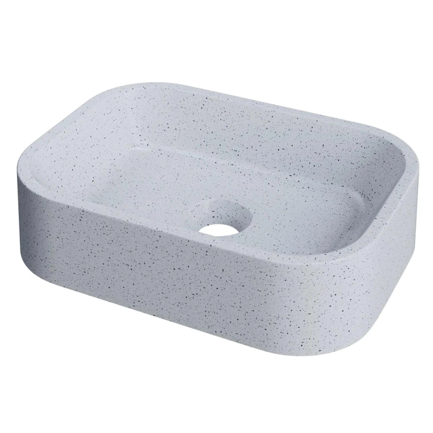 Cuba Pia Para Banheiro Retangular 38cm Dalila C08 Branco Granit - Mpozenato