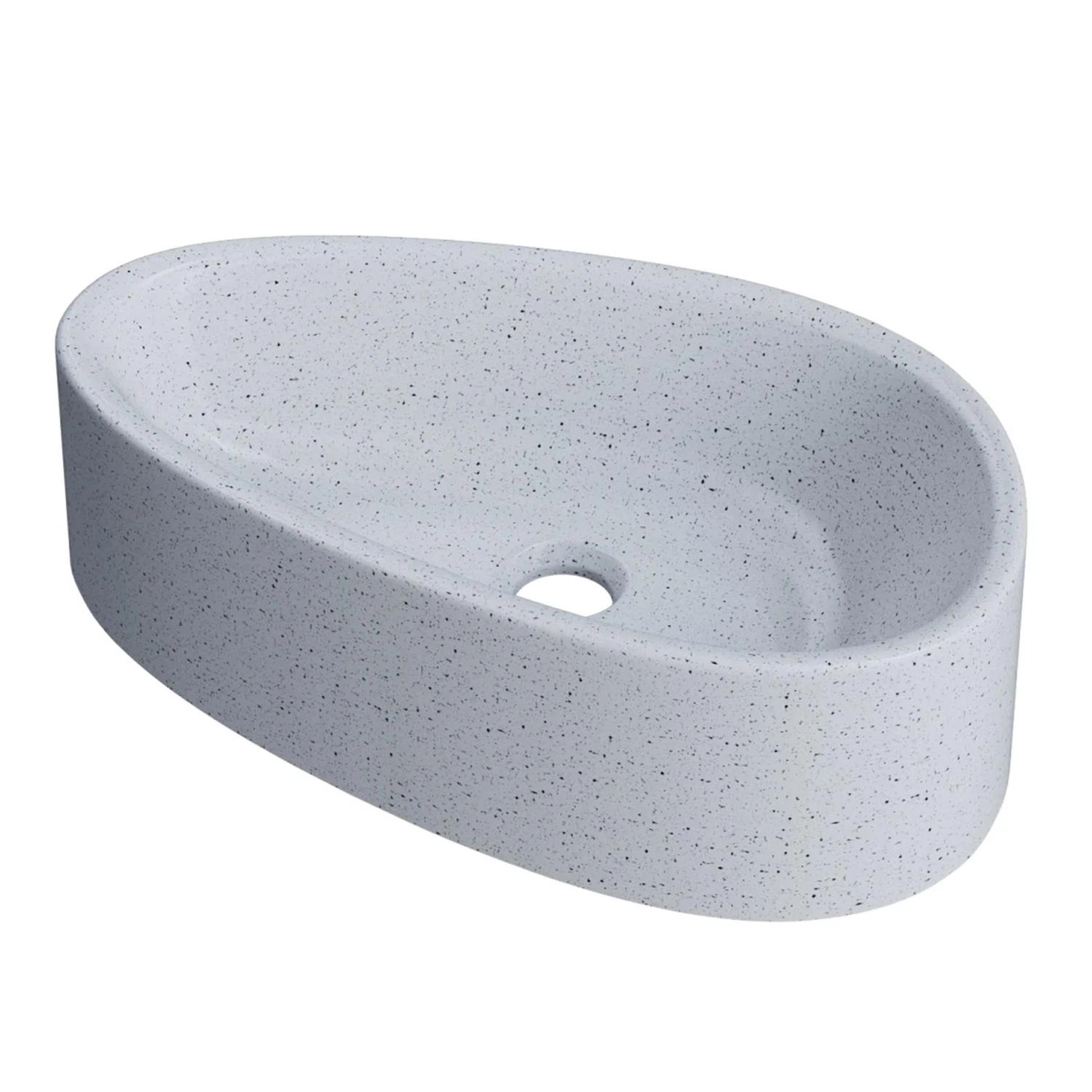 Cuba Pia Para Banheiro Gota 43cm Maitê C08 Branco Granit - Mpozenato