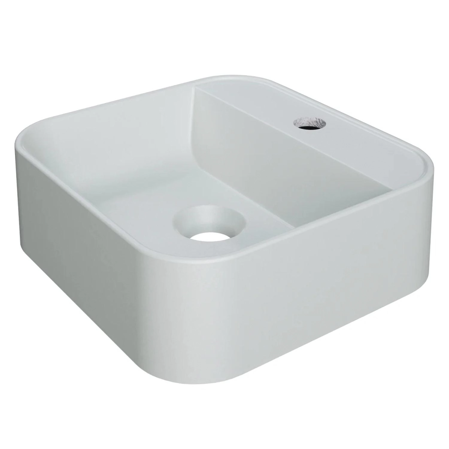 Cuba Pia Para Banheiro Quadrada 32cm Ágata C08 Cinza - Mpozenato