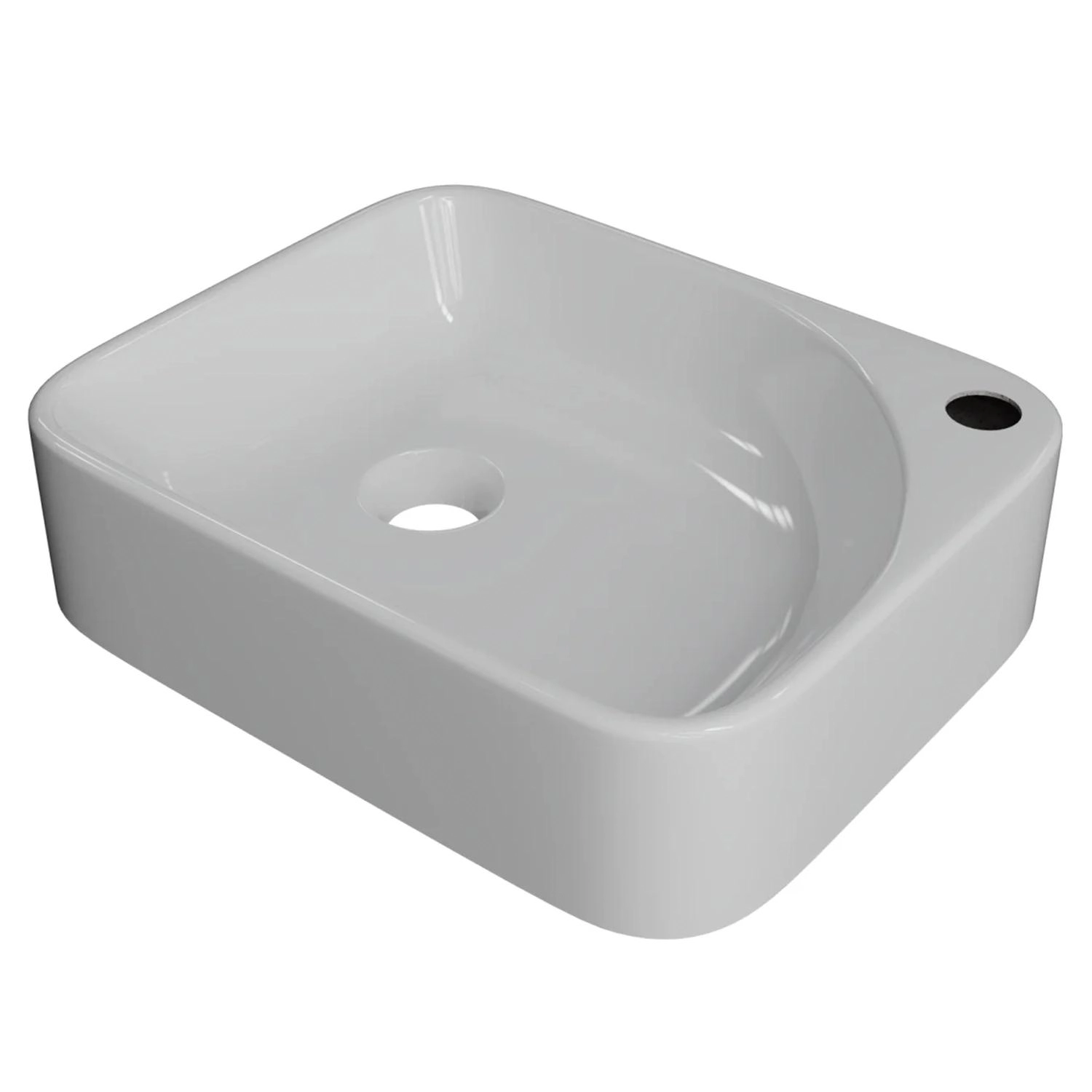 Cuba Pia Para Banheiro Retangular 36cm Jasmin C08 Branco - Mpozenato