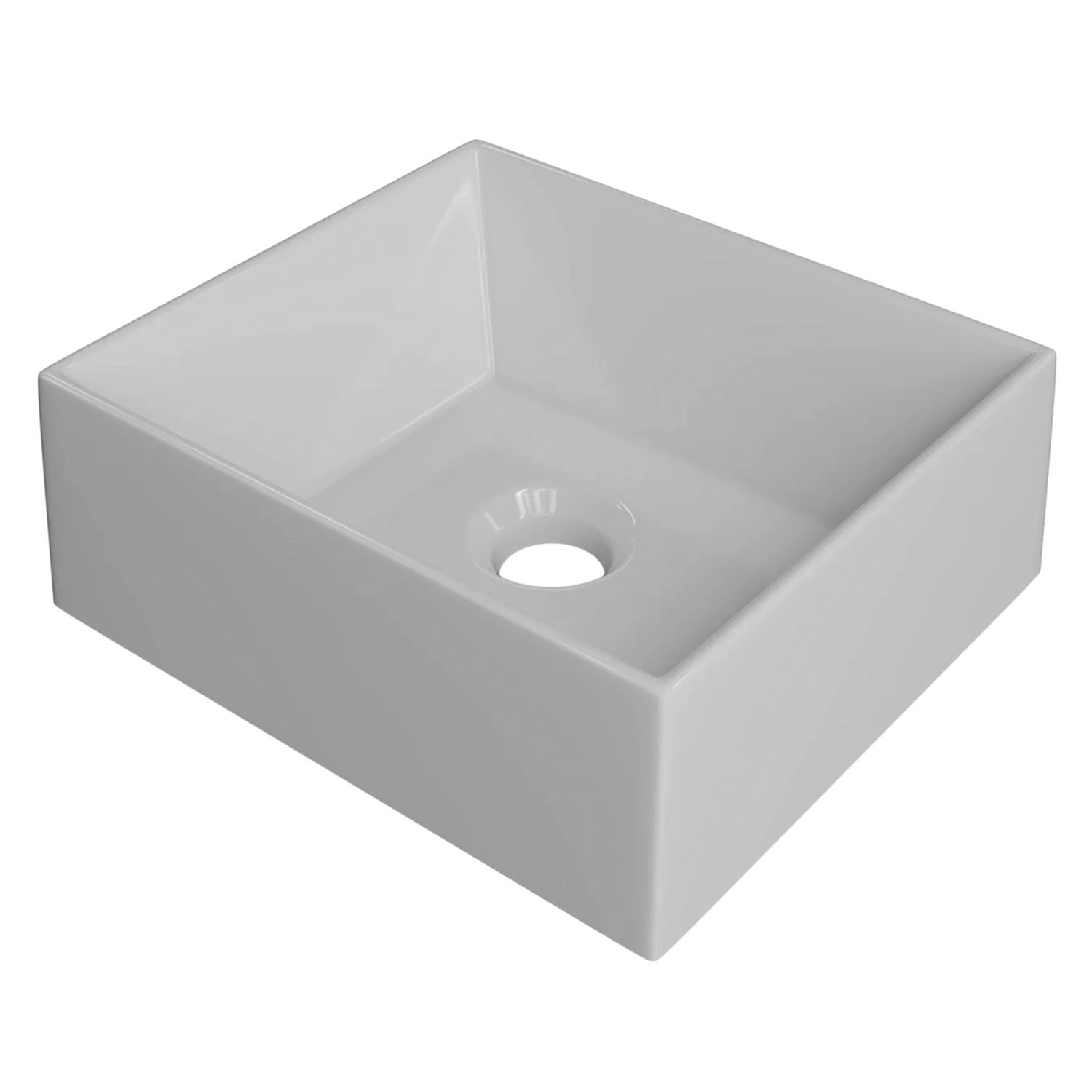 Cuba Pia De Apoio Para Banheiro Retangular 30cm Joy C08 Branco - Mpozenato