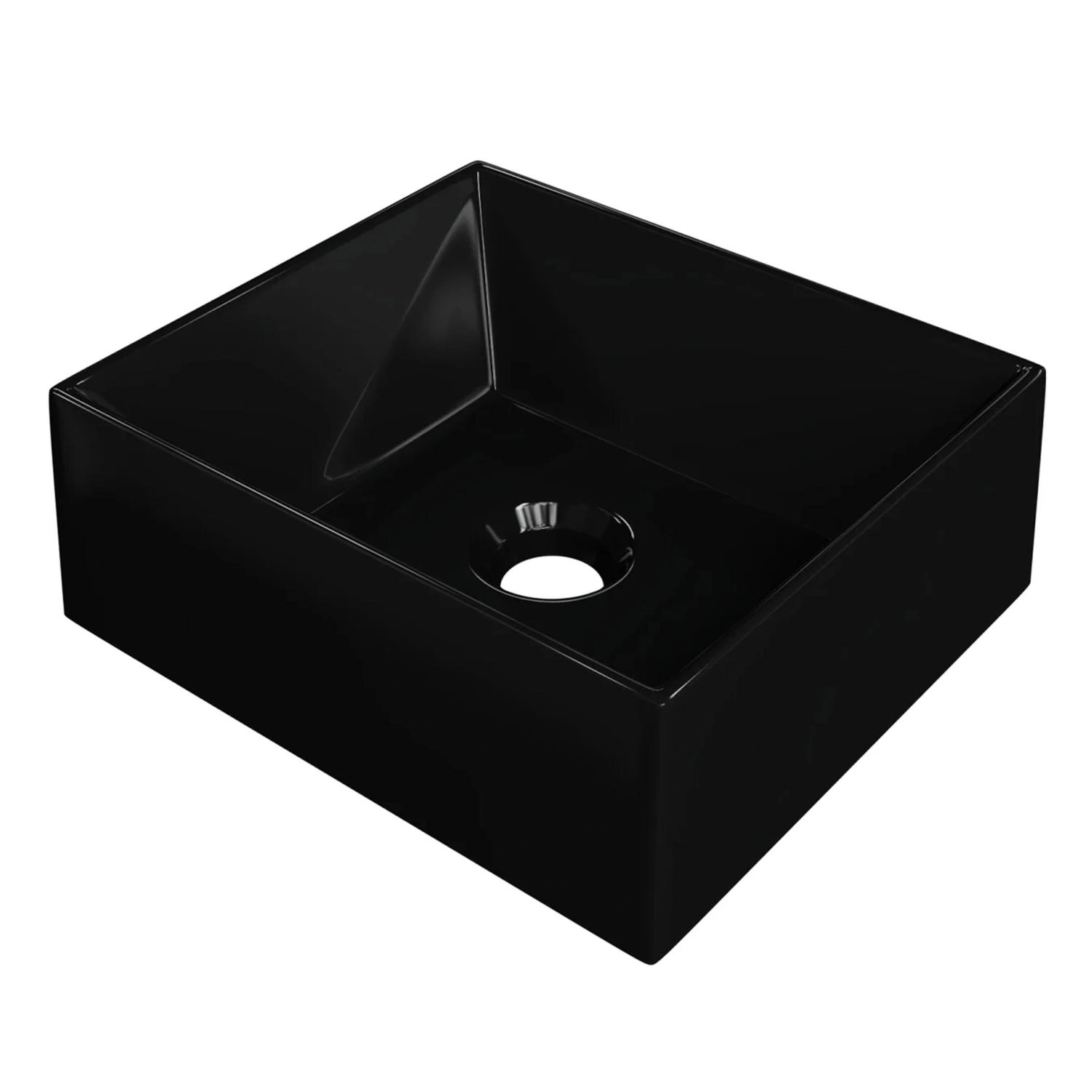 Cuba Pia De Apoio Para Banheiro Retangular 30cm Joy C08 Preto - Mpozenato