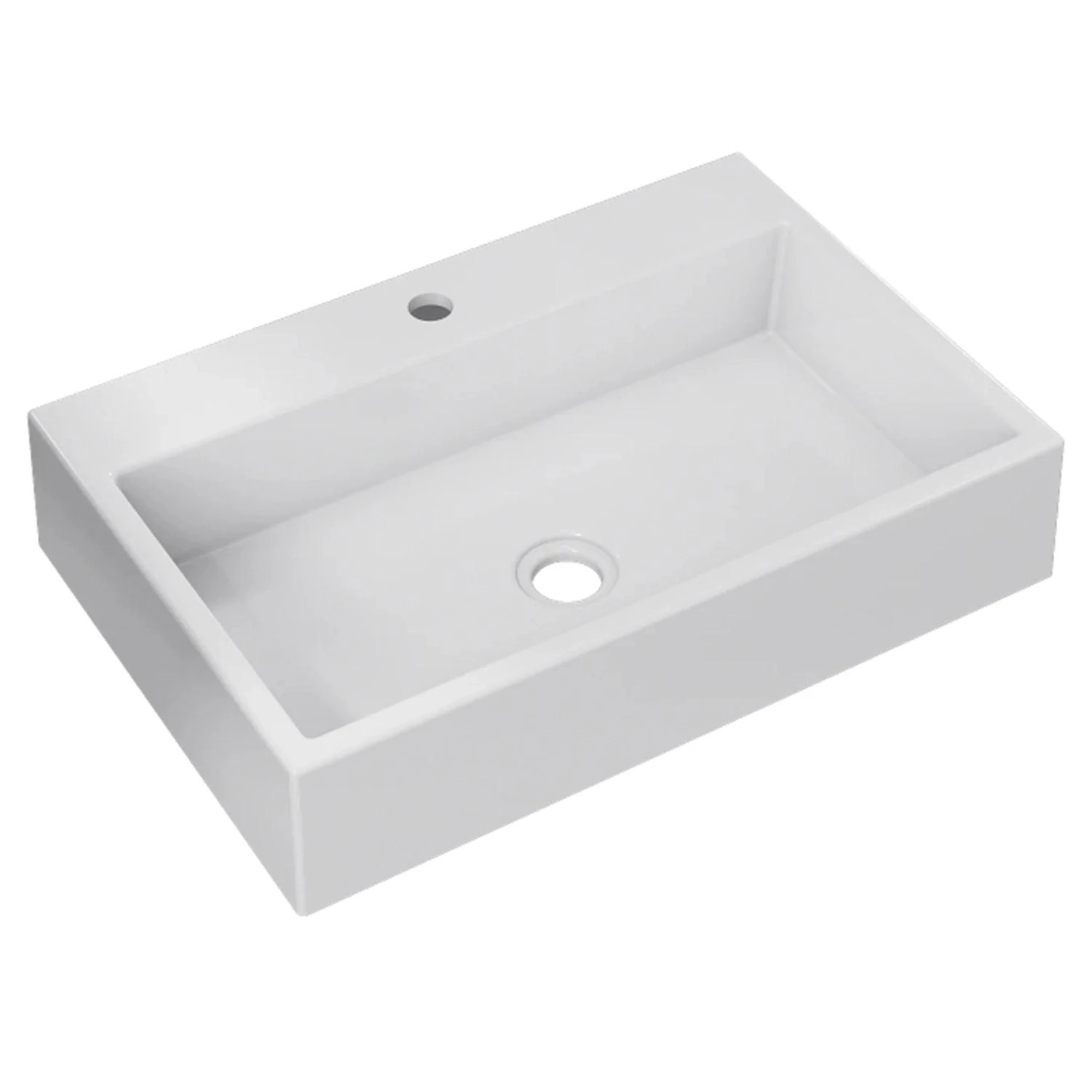 Cuba Pia De Apoio Para Banheiro Retangular 55cm Ivy C08 Branco - Mpozenato