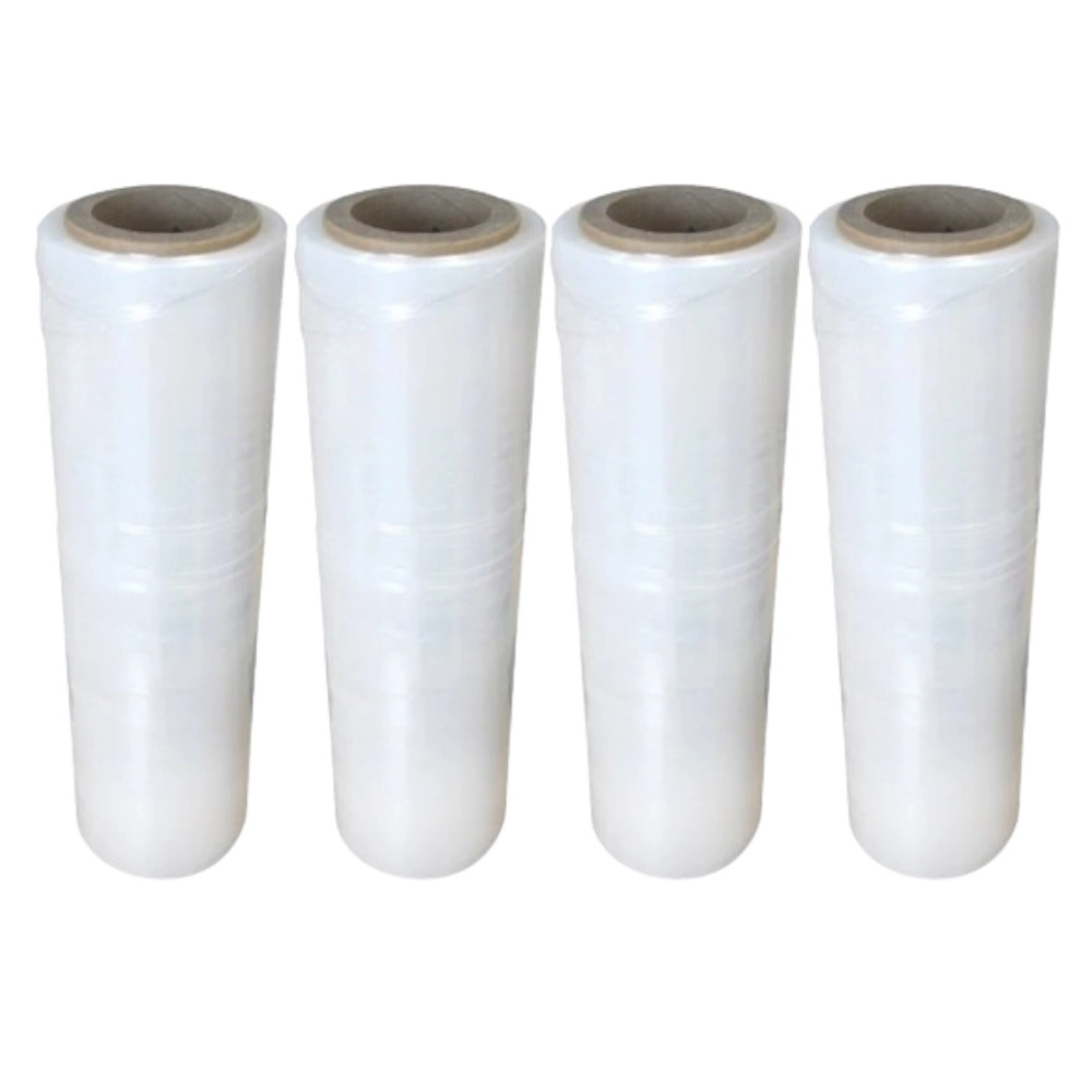 Bobina Filme Stretch Transparente Manual 50cm 16kg Kit 4 Bobina
