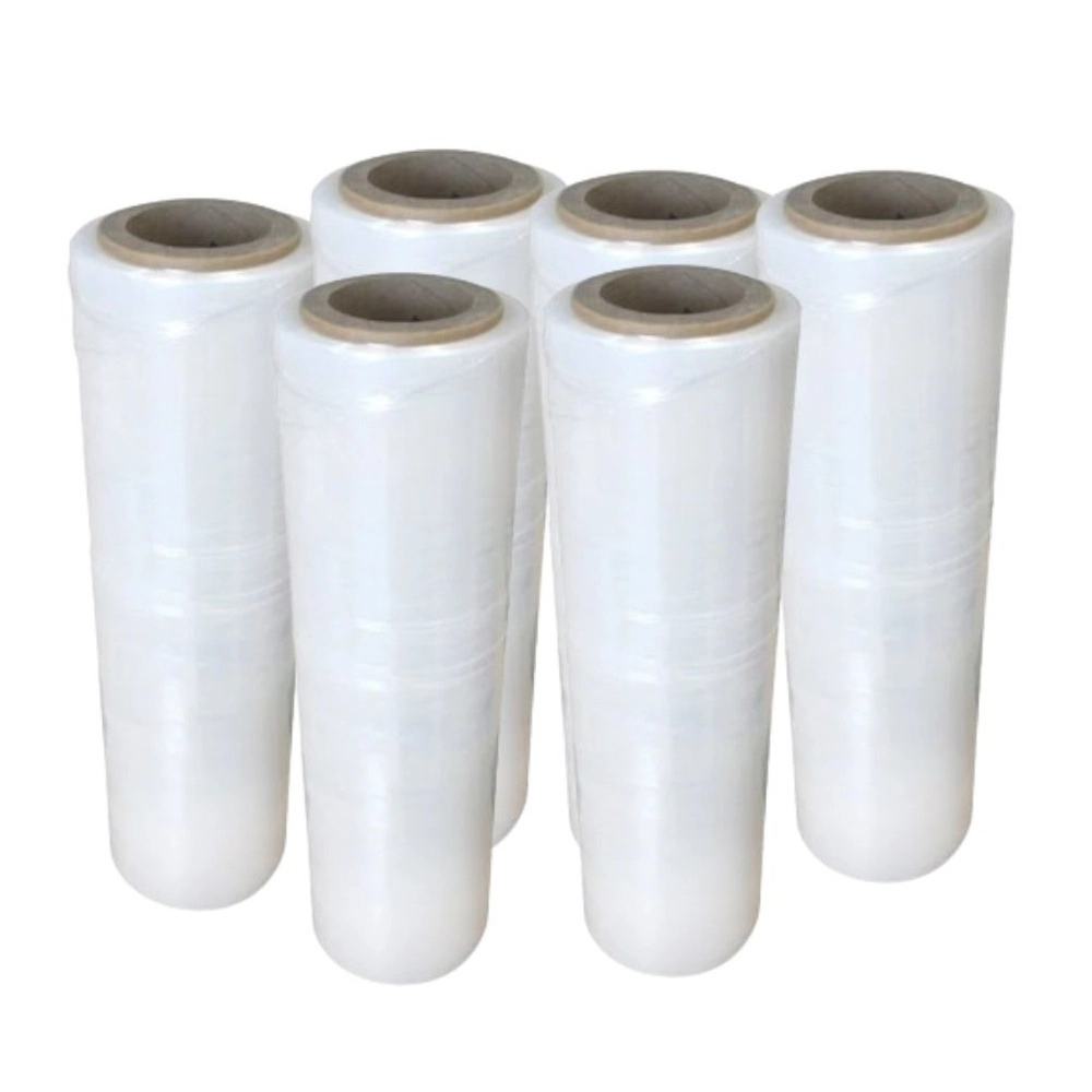 Bobina Filme Stretch Transparente Manual 50cm 24kg Kit 6 Bobina
