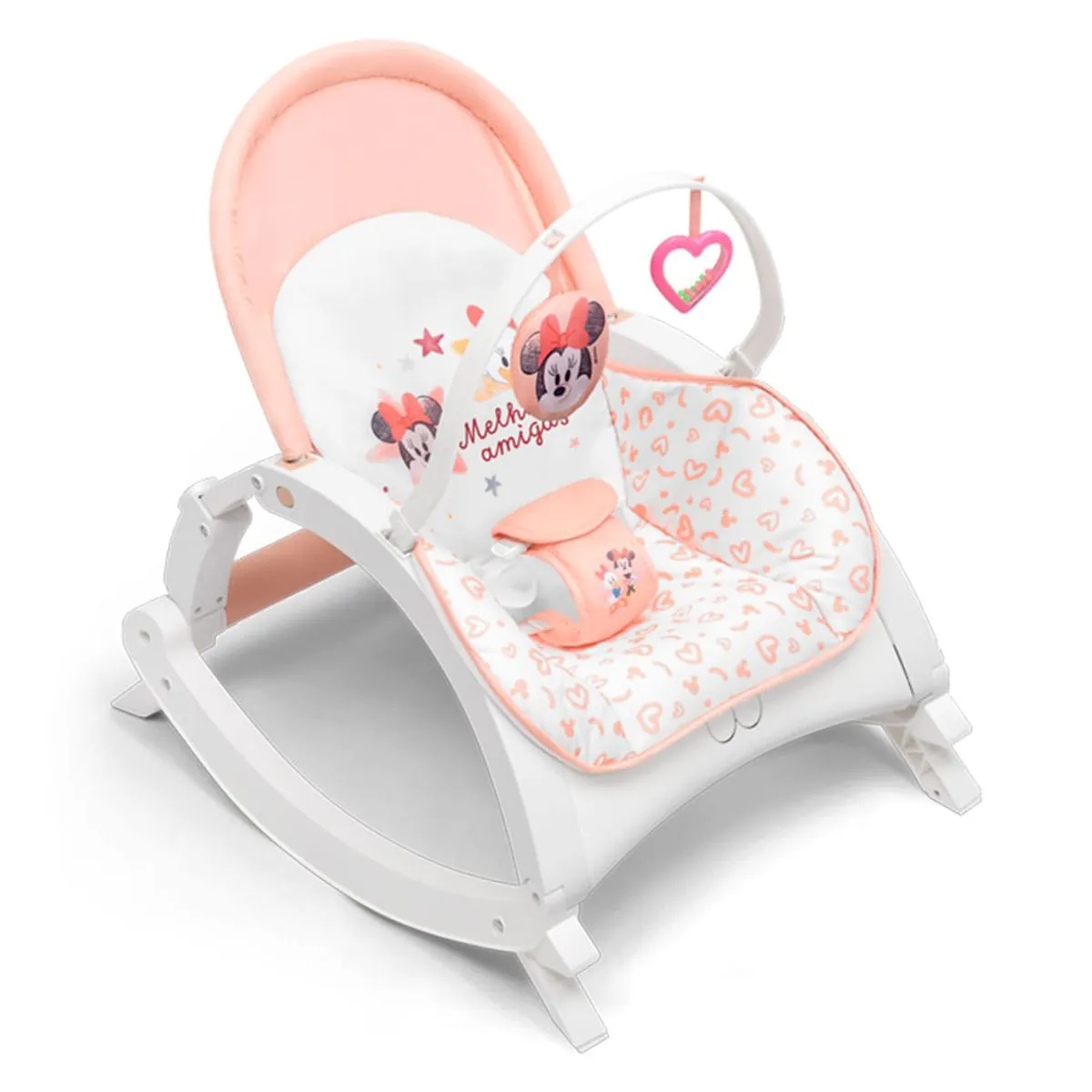 Cadeira de Descanso e Balanço Bebê Musical Minnie Multikids