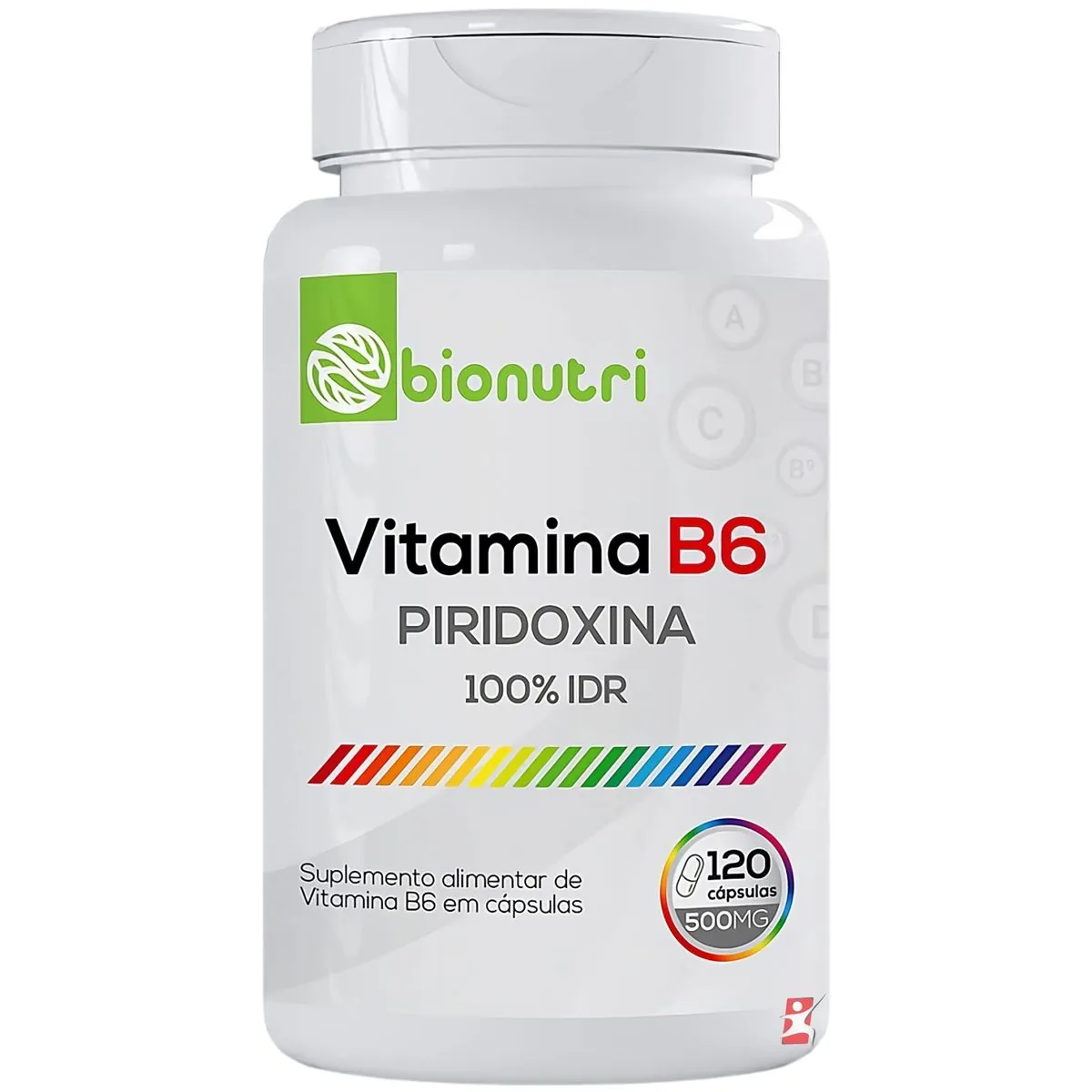 VITAMINA B6 CONCENTRADA 1 AO DIA 120 CÁPSULAS - BIONUTRI