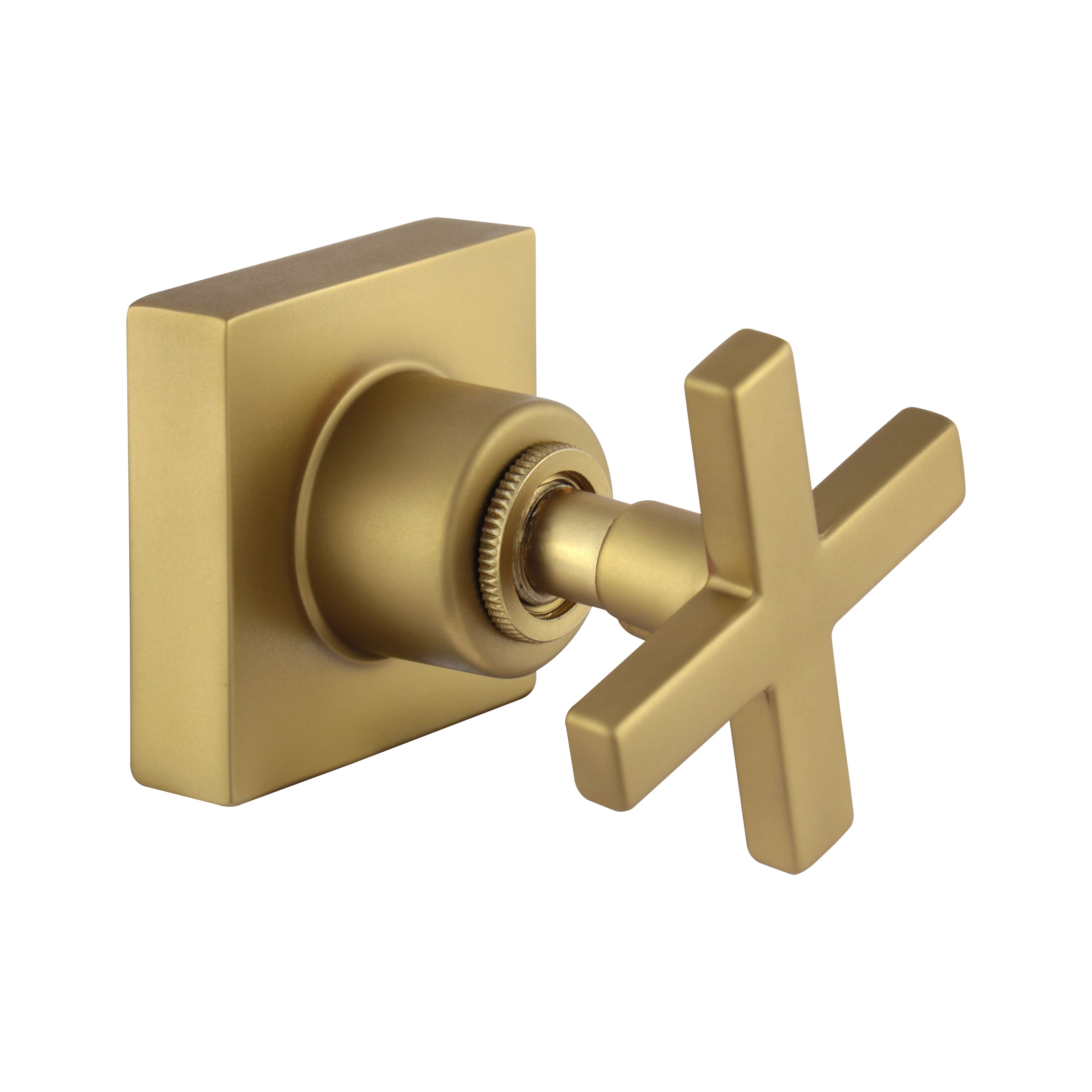 Acabamento Para Registro Cruzeta Quadrado Luxo Dourado Fosco Padrão Deca