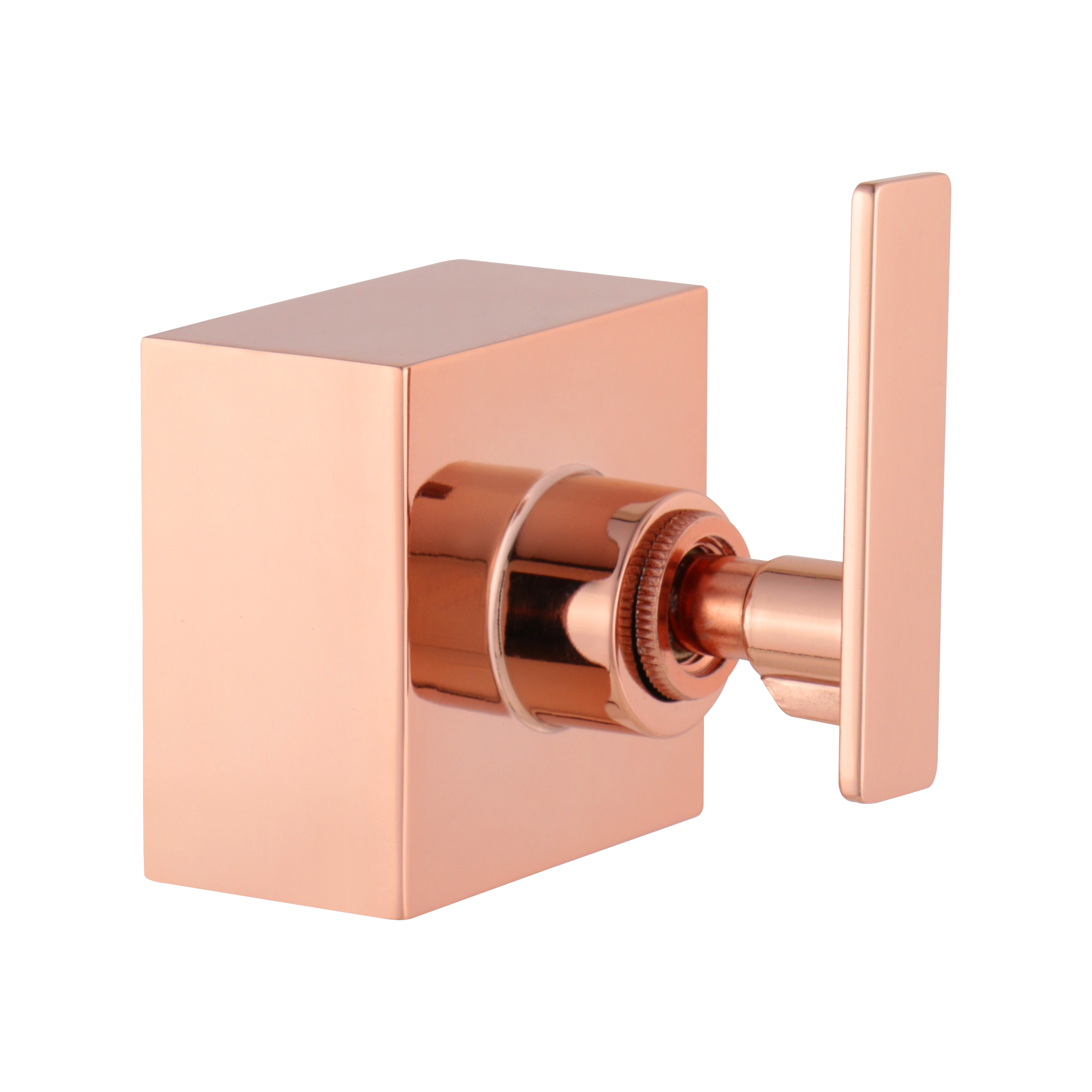 Acabamento Para Registro Geral Banheiro 1.1/4 1.1/2 50mm Alavanca Quadrado Rose Gold Brilhante Padrão Deca