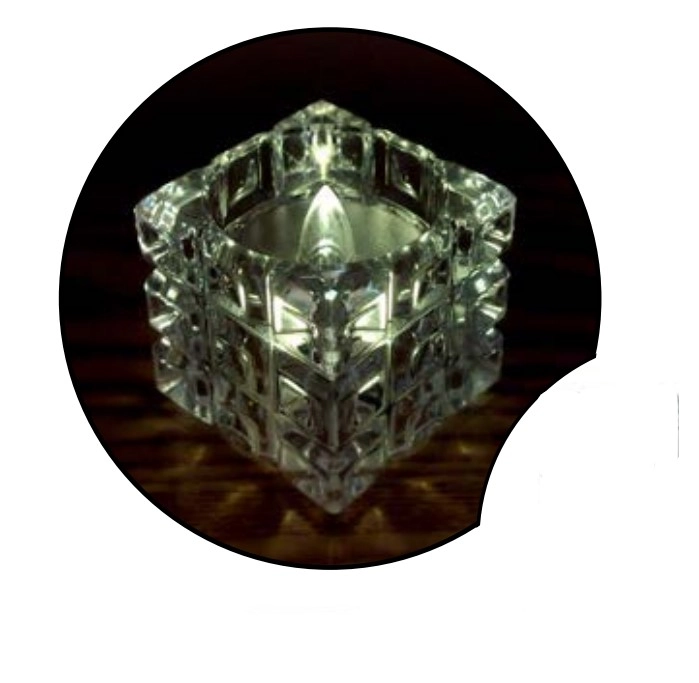 Castical C/vela Led Quadrada 4,7cm Multiart