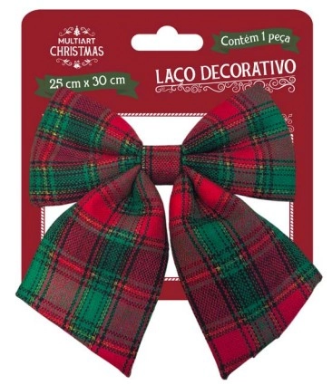 Laco Xadrez Natalino 25x30cm Ref.nat0377 Nascente