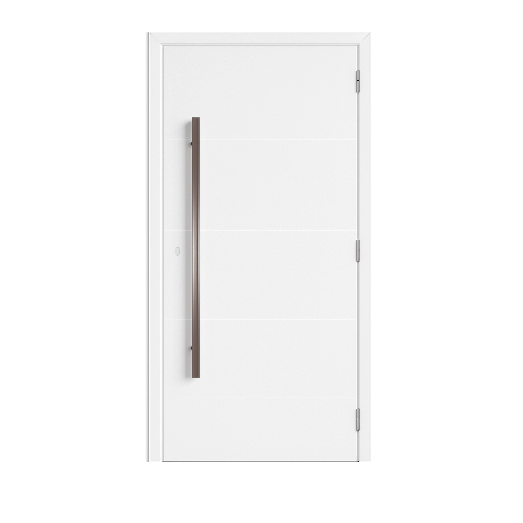 Porta de Giro Alumínio Pintado 215x130 Com Batente Goldare OGB Esquadrias