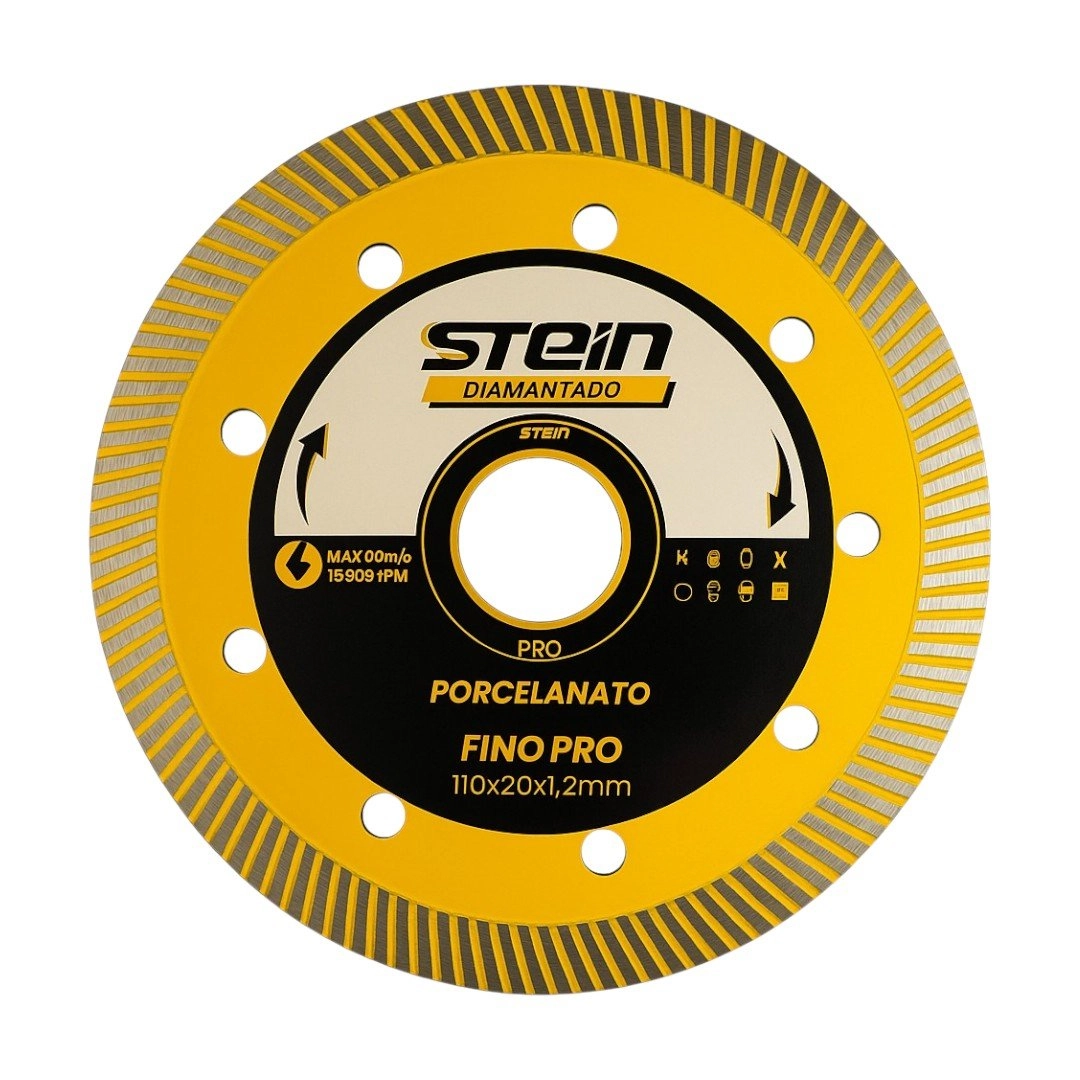 Disco Diamantado 110mm Porcelanato Turbo Extra Fino Stein
