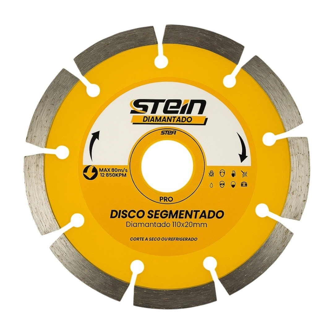 Disco Diamantado Corte Seco 110mm Segmentado Stein