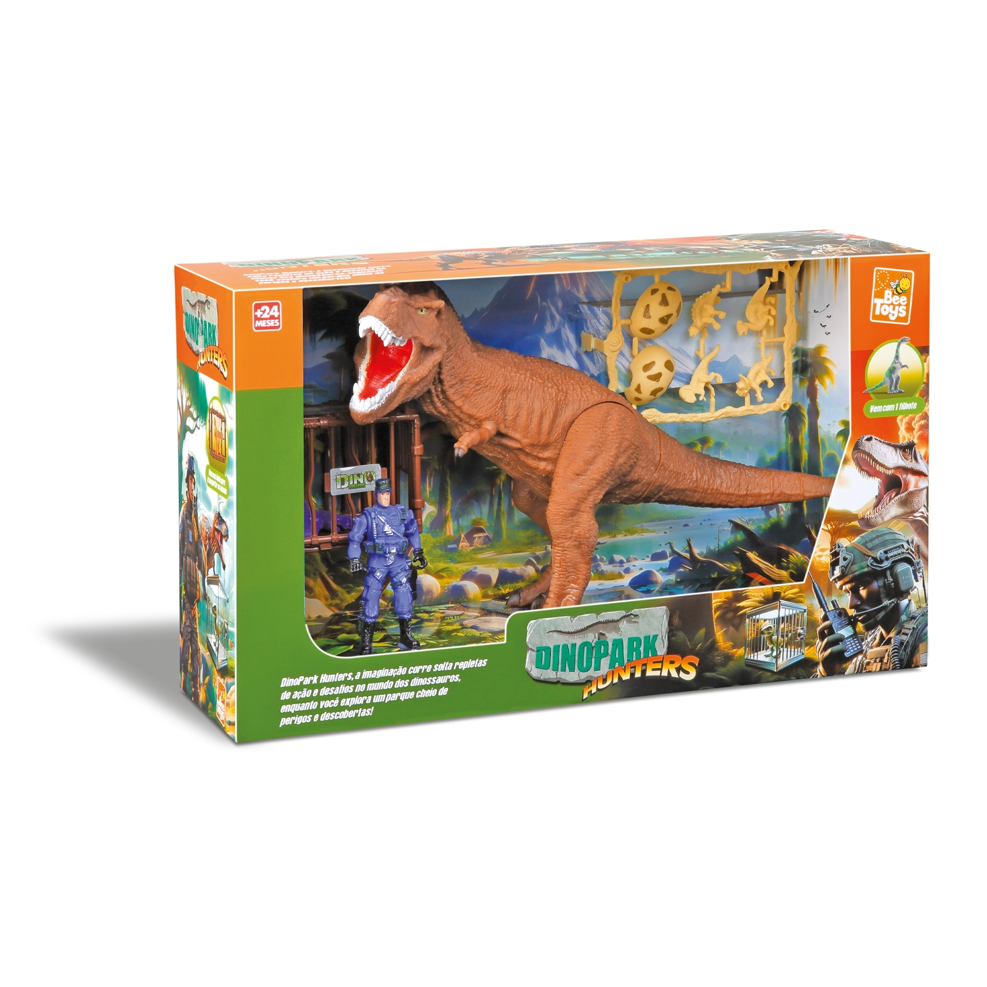 Brinquedo Dinopark Hunters Playset Bee Toys