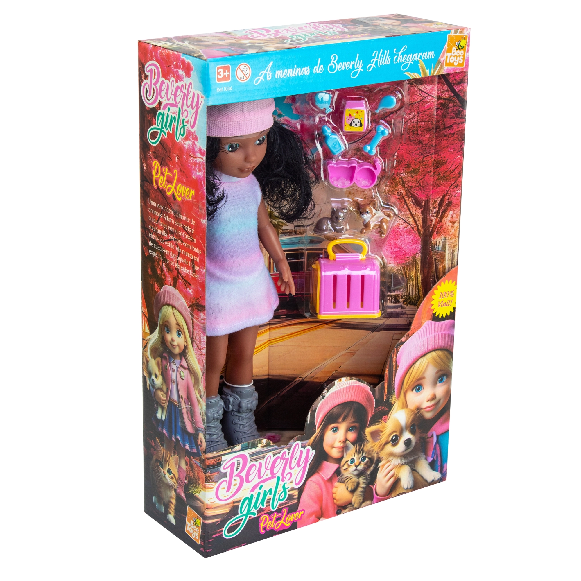 Boneca Negra Love Pet 1071 Rotobrinq