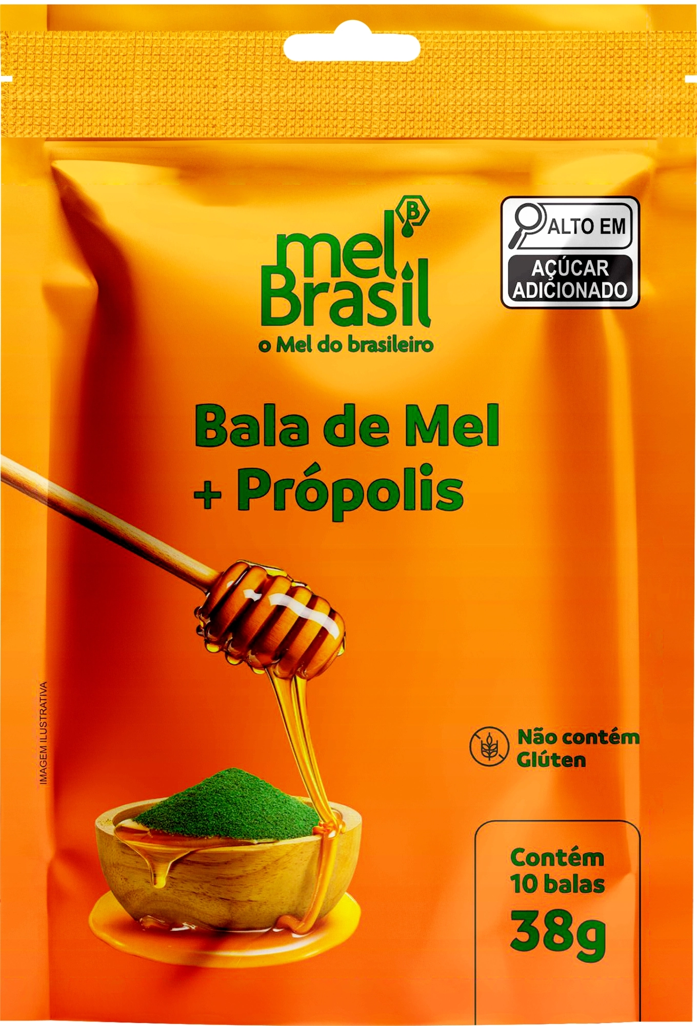 Melbras Bala De Mel E Propolis 38g