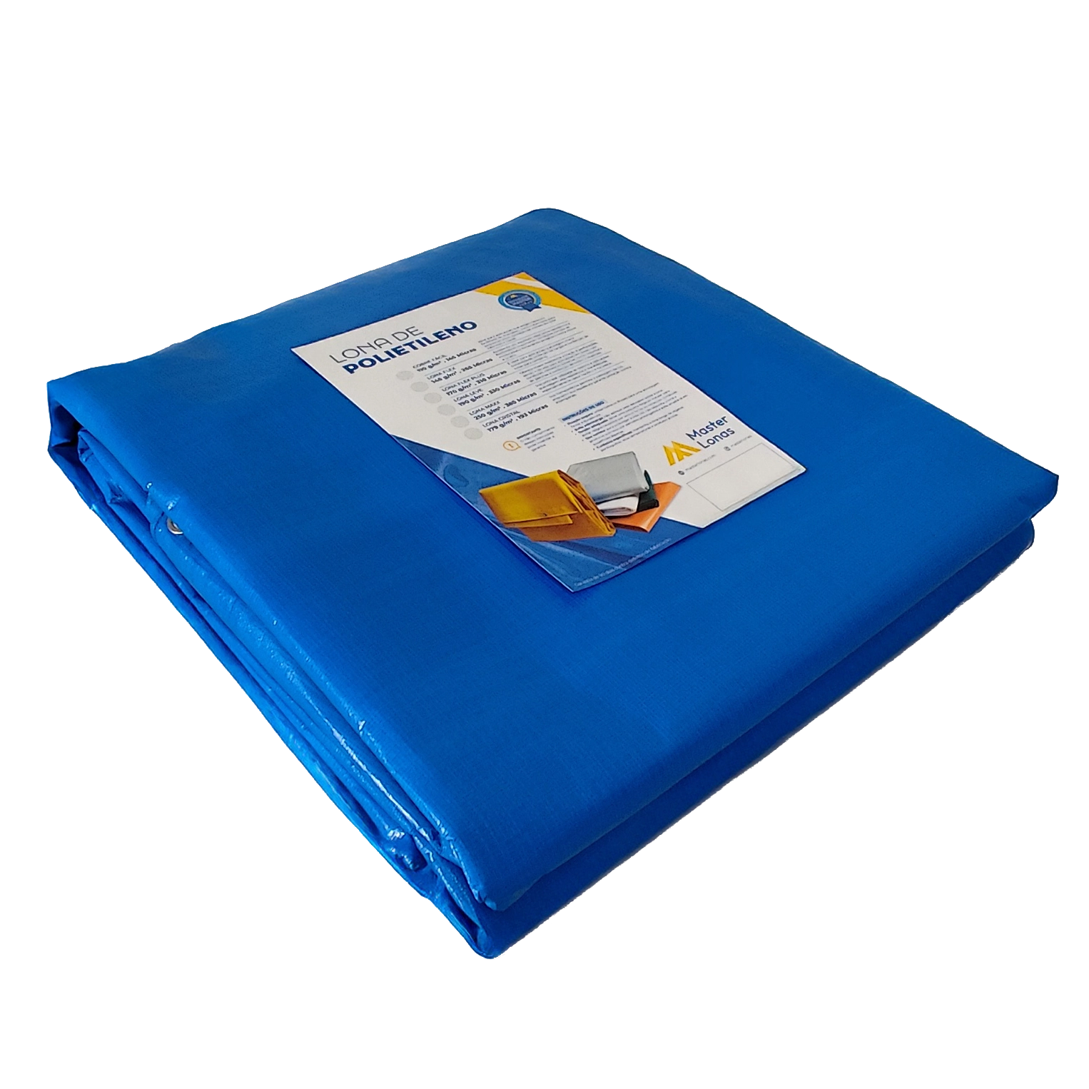 Lona Impermeável Com Ilhós Azul 2,5x2m 330 Micras