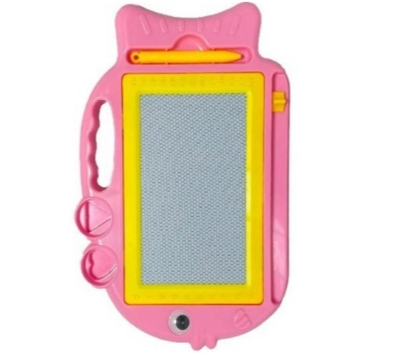 Quadro Magico Plastico Peixe Grande Rosa Jr Toys