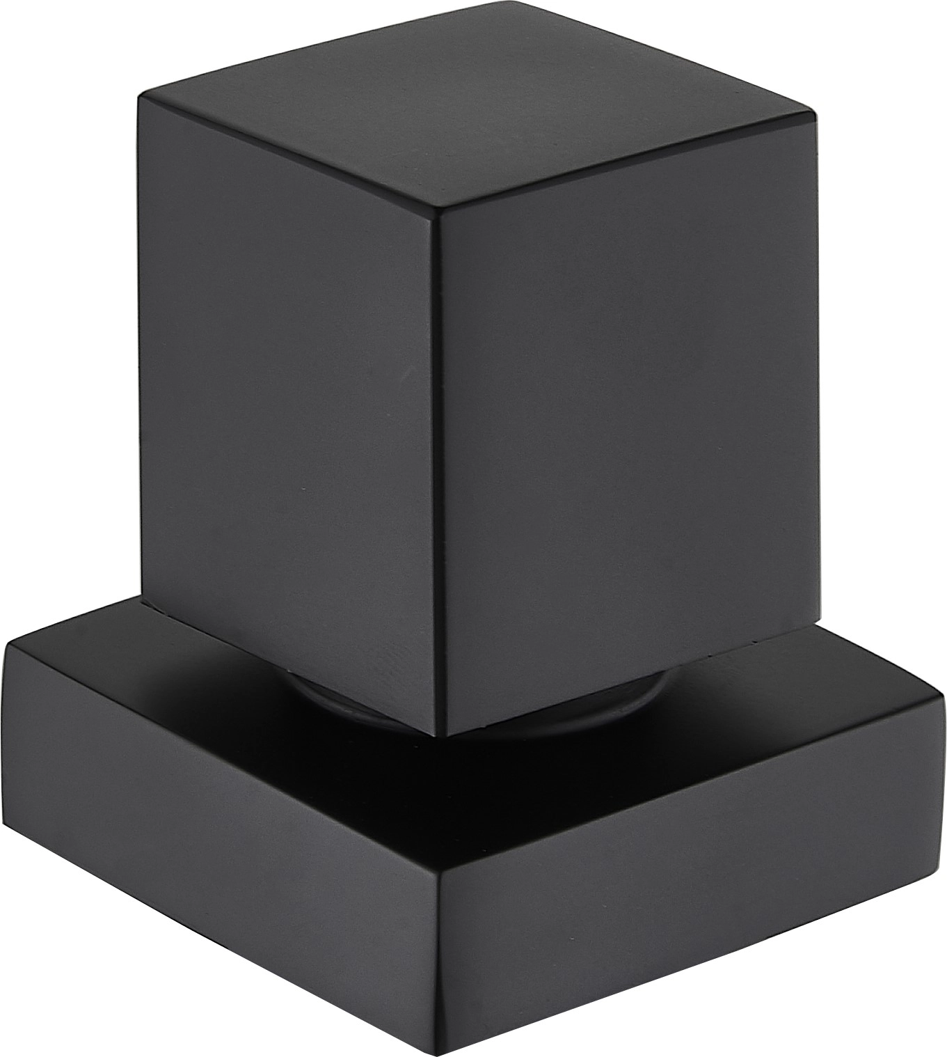 Acabamento Quadrado Black Preto Fosco P/ Registro Base Deca