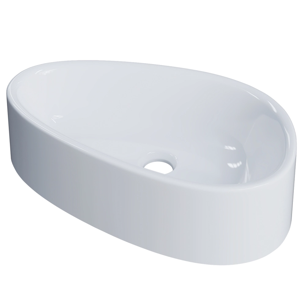 Cuba De Apoio Gota Para Banheiro Lavabo C01 Bg43w Branco - Lyam